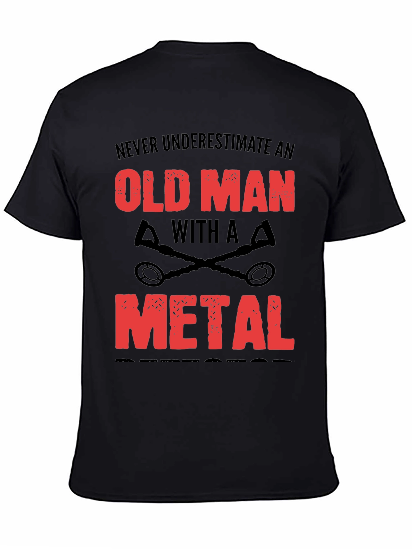 Old Man Metal Detector T-Shirt