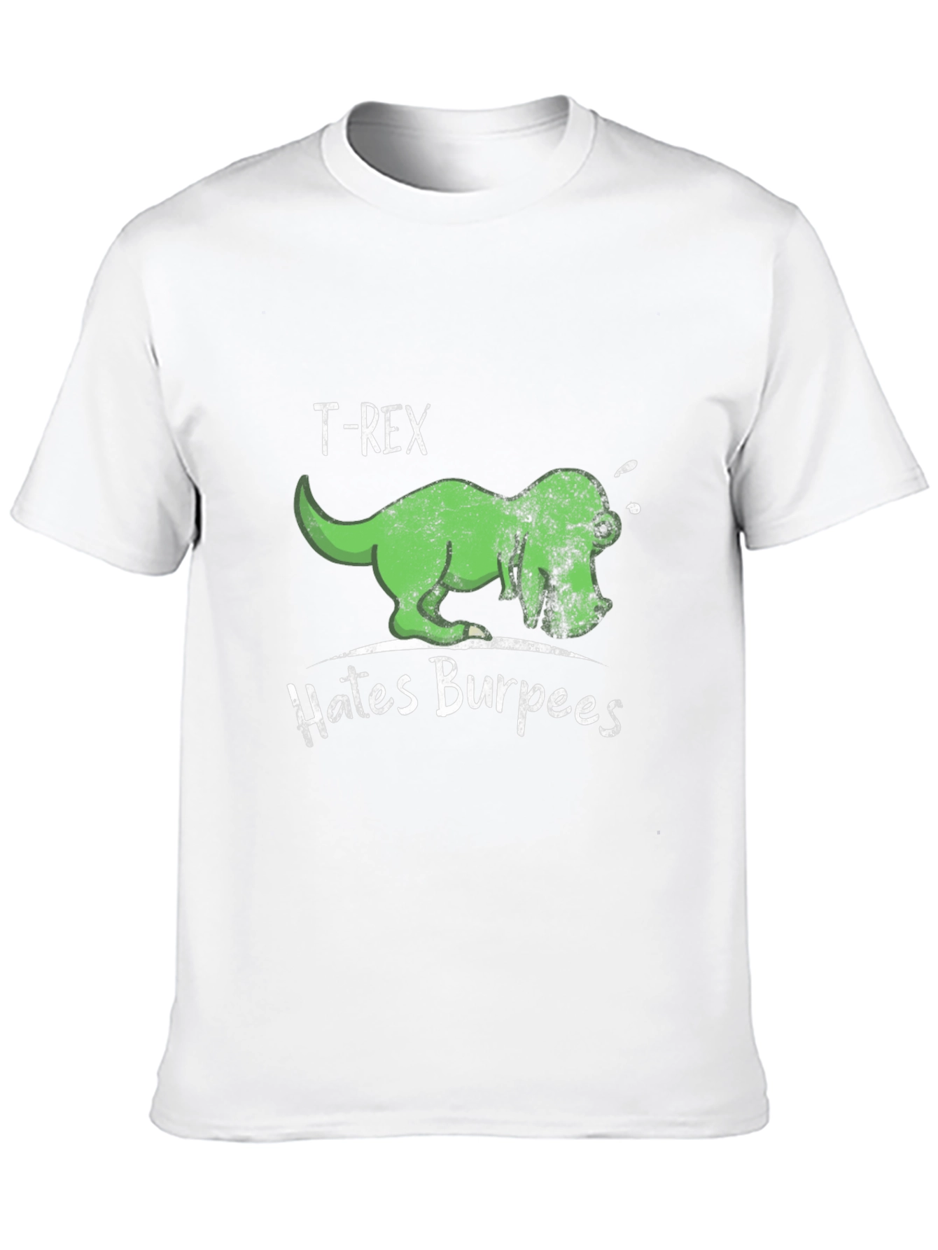 T-Rex Hates Burpees Mens Black T-Shirt