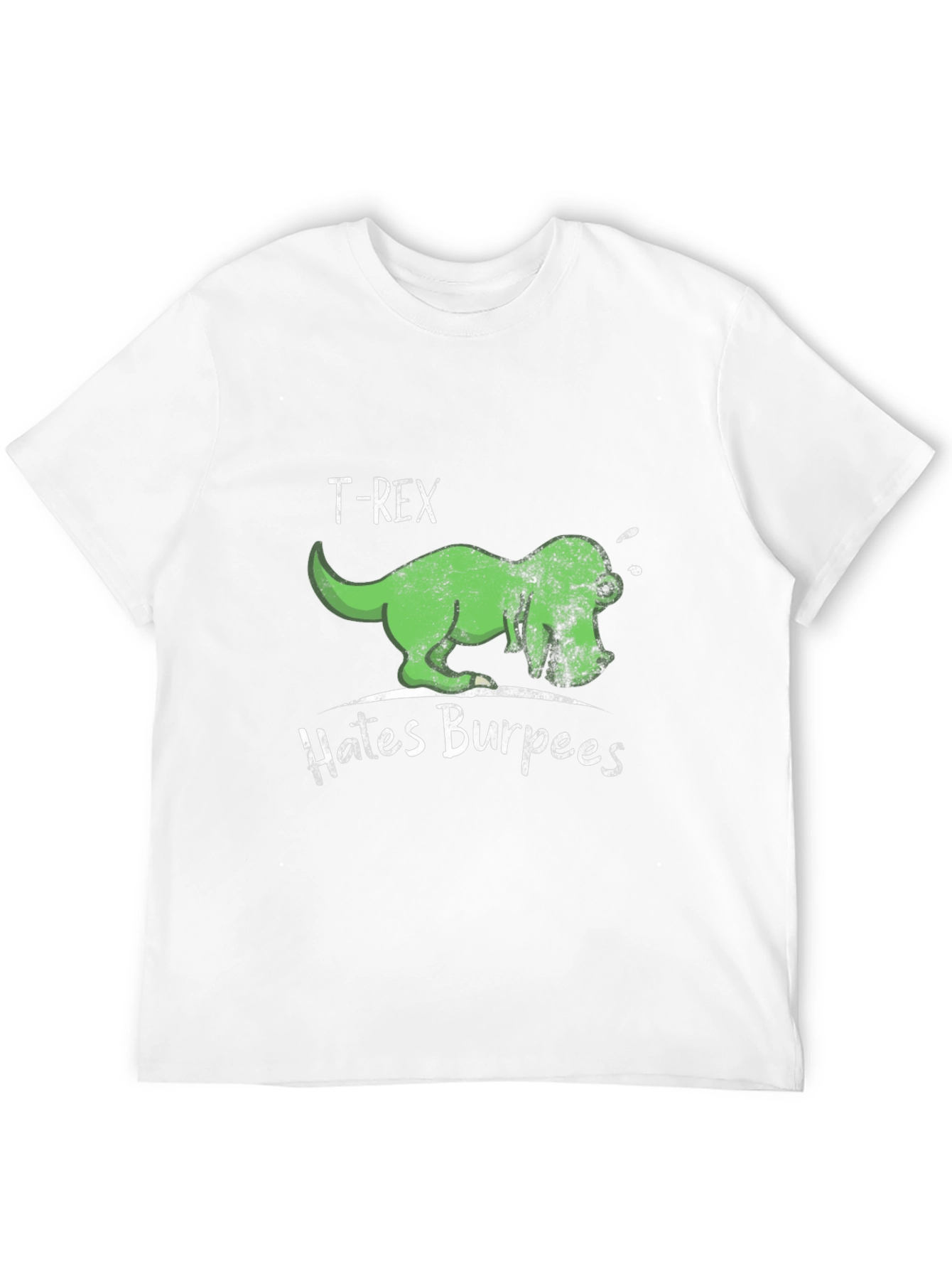 T-Rex Hates Burpees Mens Black T-Shirt