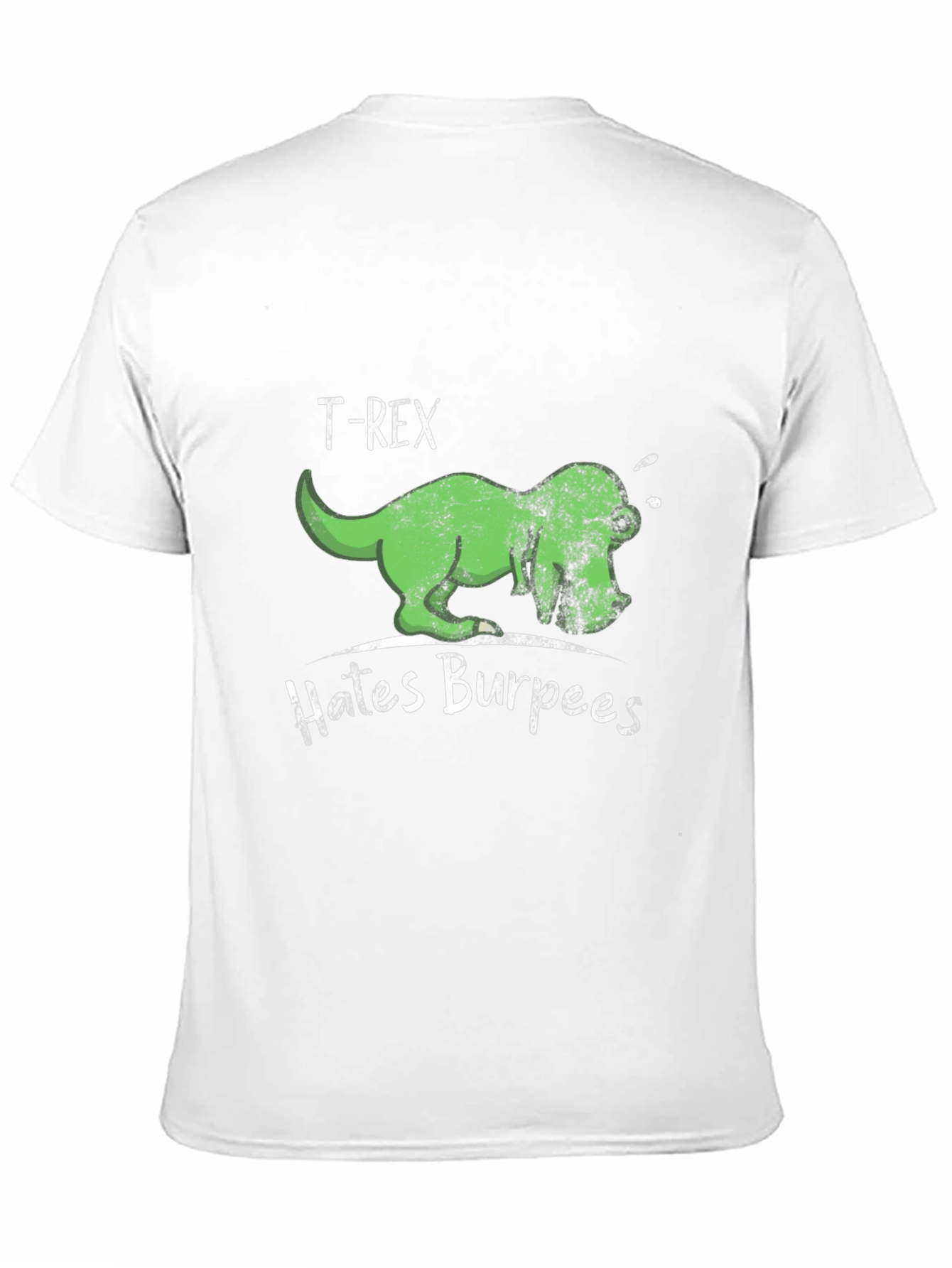 T-Rex Hates Burpees Mens Black T-Shirt