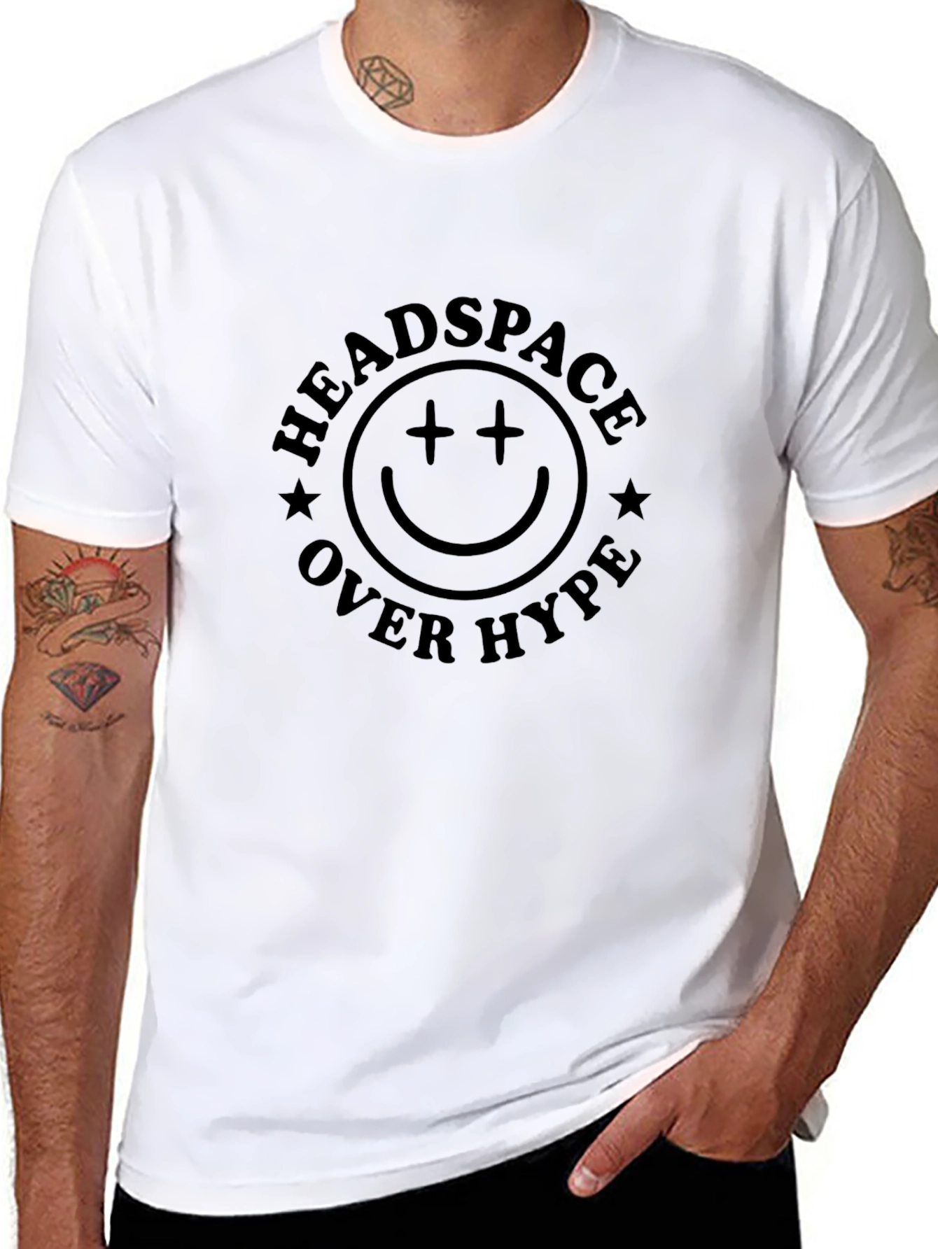 Headspace Over Hype Graphic Black T-Shirt