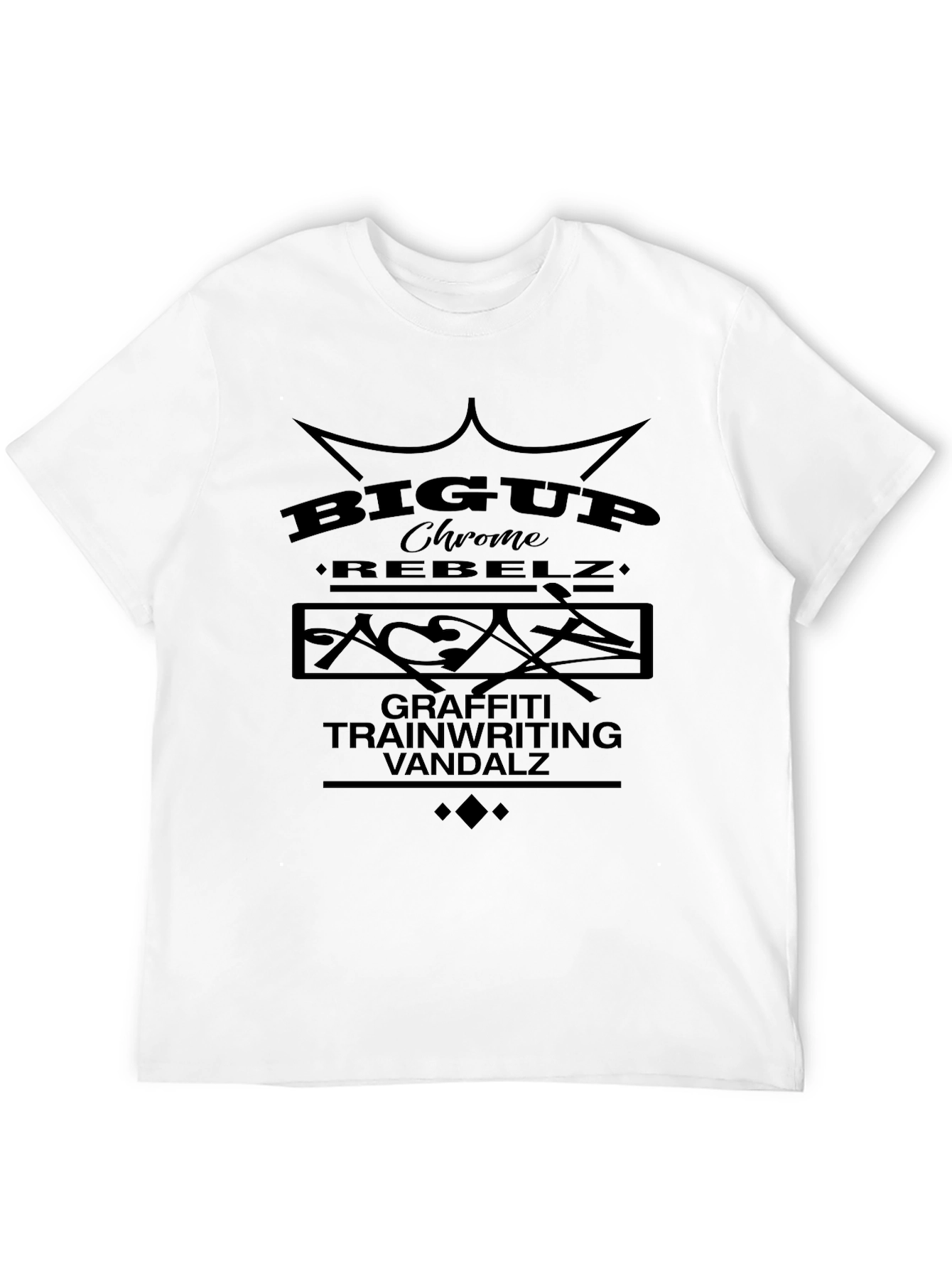 BigUp Chrome Rebelz Graffiti T-Shirt