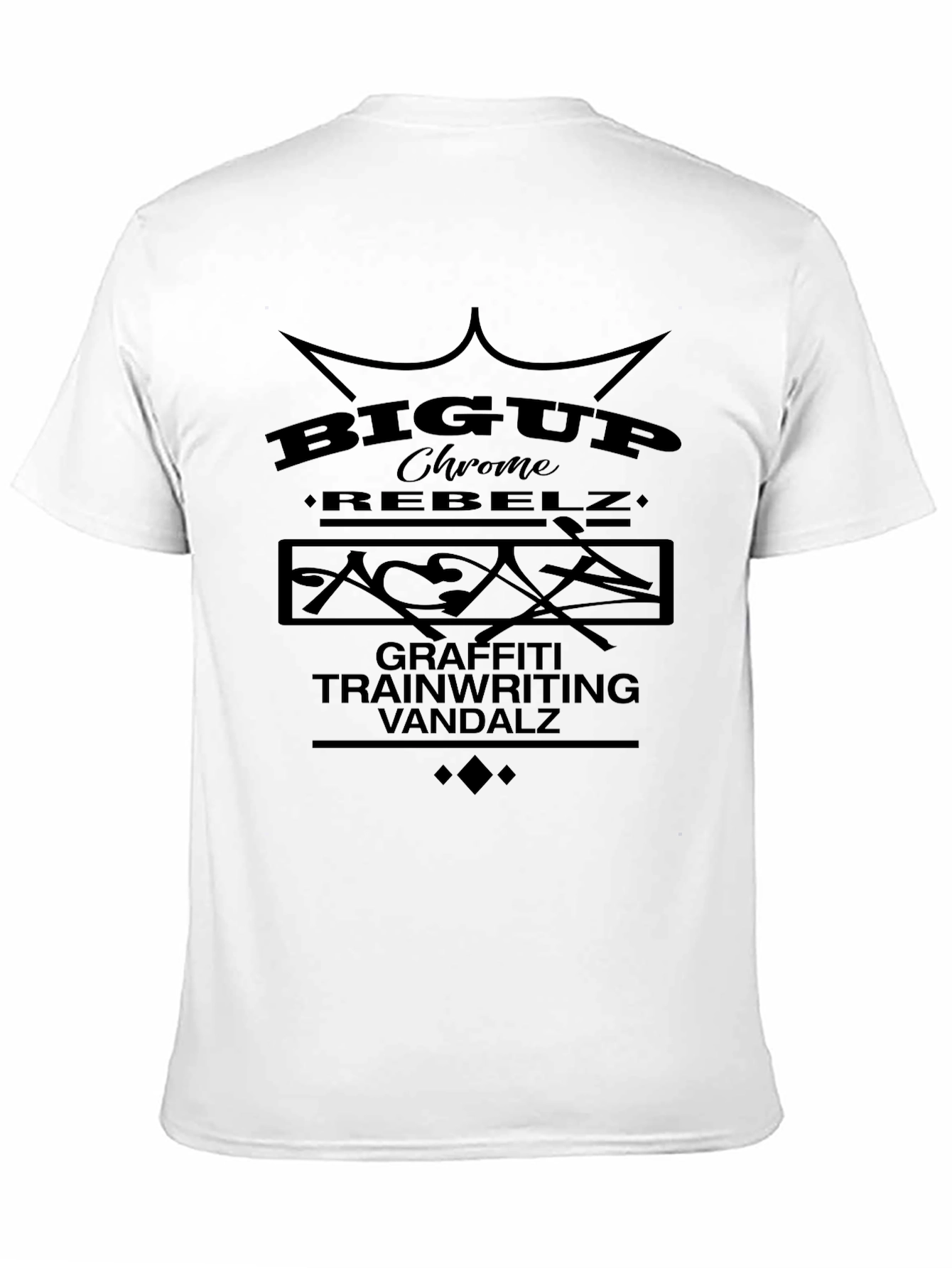 BigUp Chrome Rebelz Graffiti T-Shirt