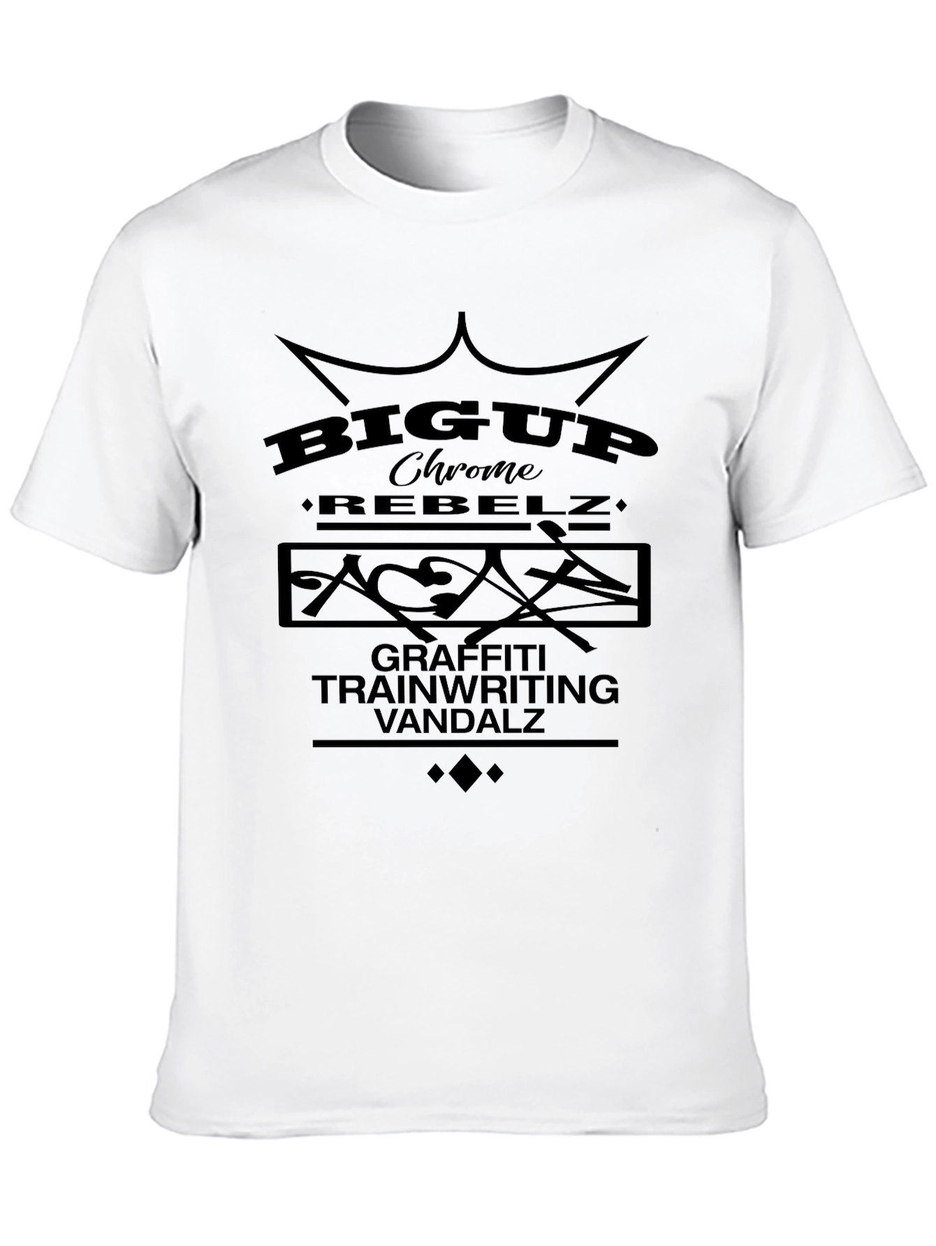 BigUp Chrome Rebelz Graffiti T-Shirt