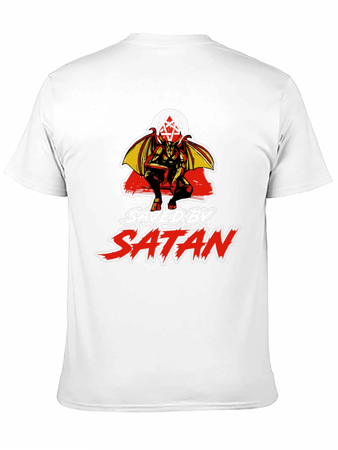 Saved by Satan Black Graphic T-Shirt