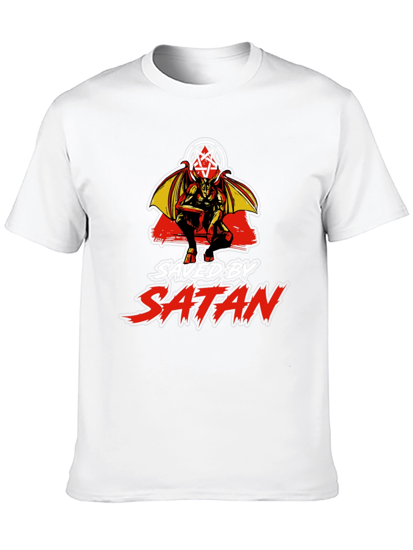 Saved by Satan Black Graphic T-Shirt
