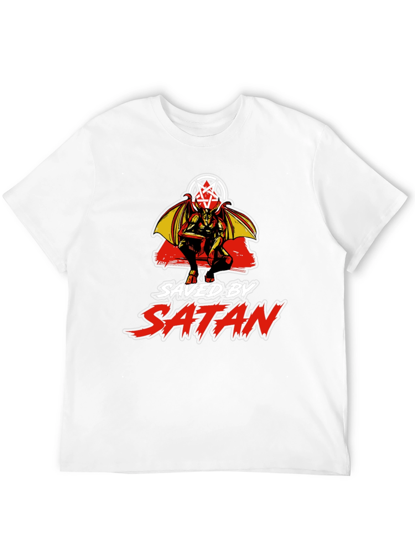 Saved by Satan Black Graphic T-Shirt