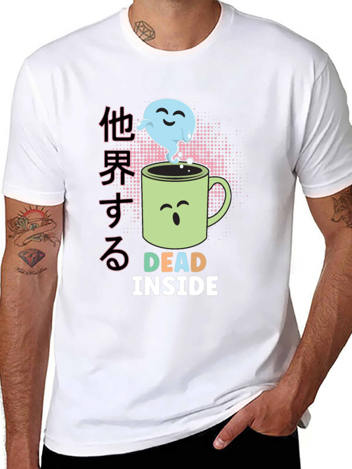Dead Inside Ghost Coffee Mug T-Shirt