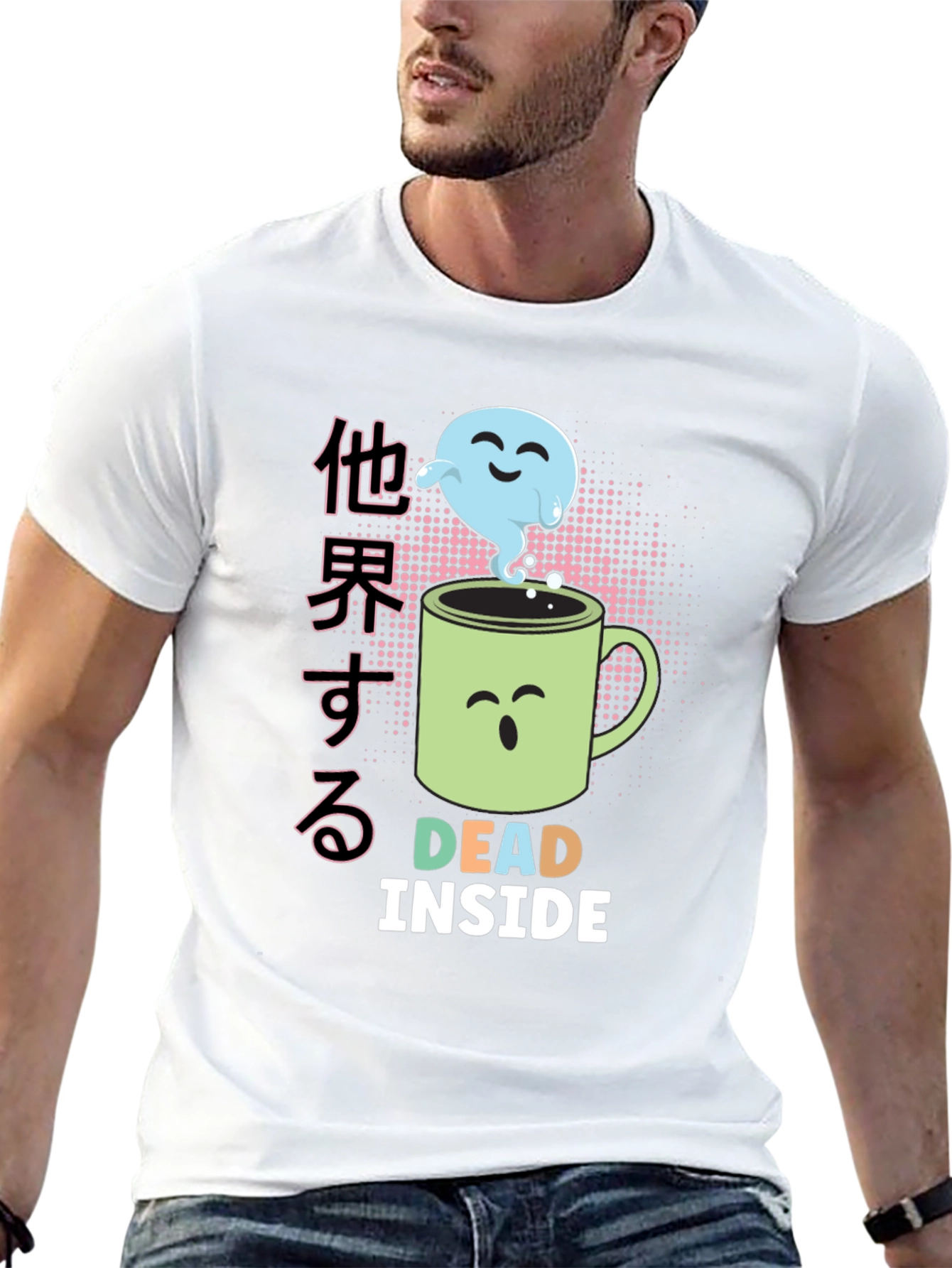 Dead Inside Ghost Coffee Mug T-Shirt