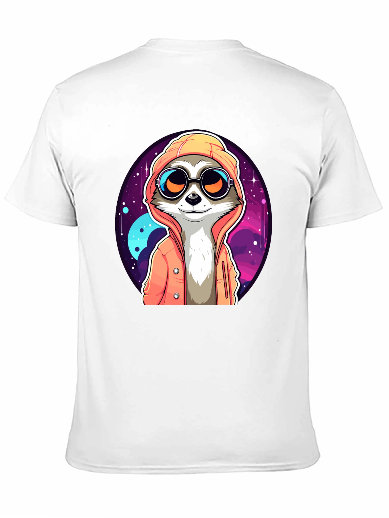 Cool Raccoon in Space T-Shirt