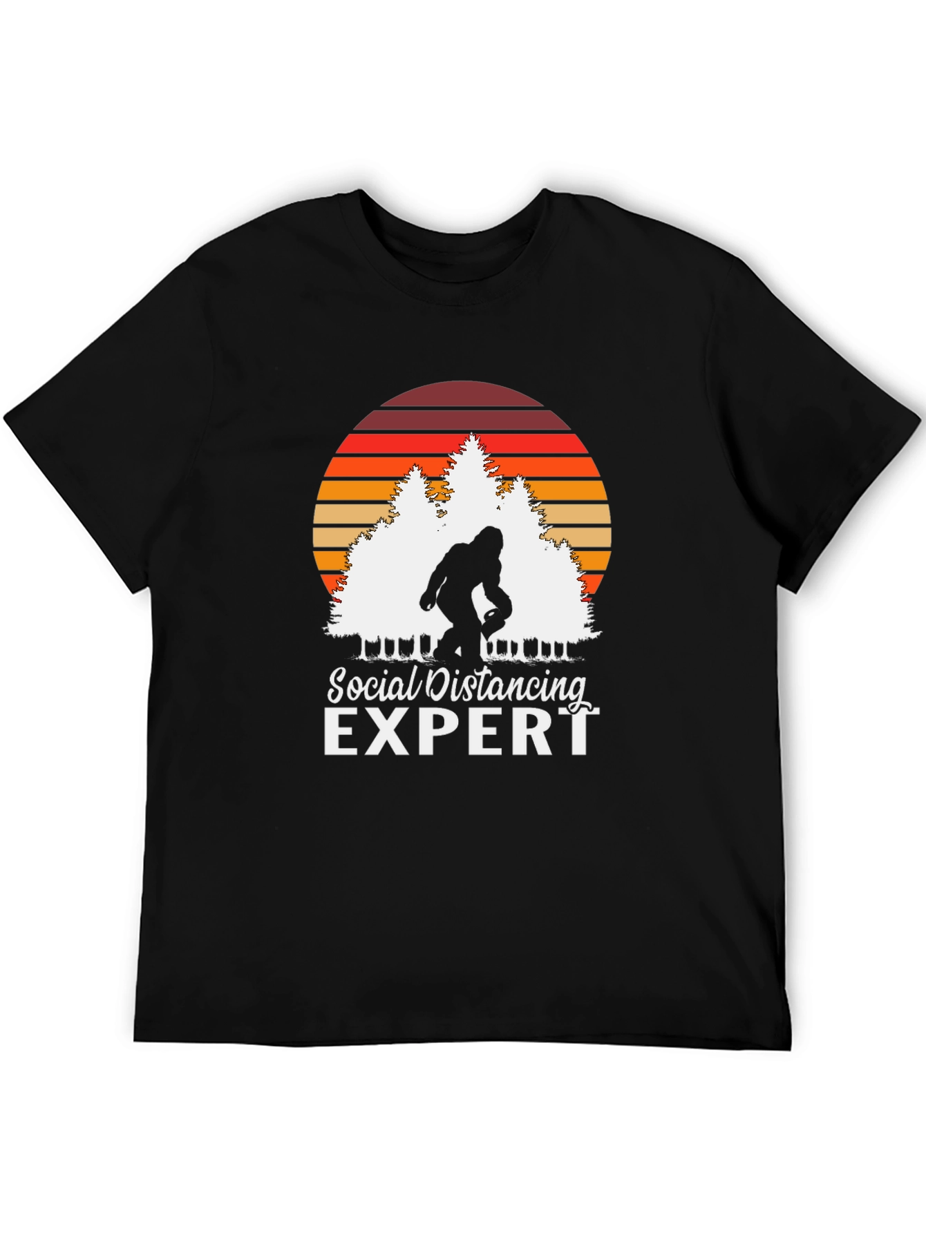 Social Distancing Expert Bigfoot T-Shirt