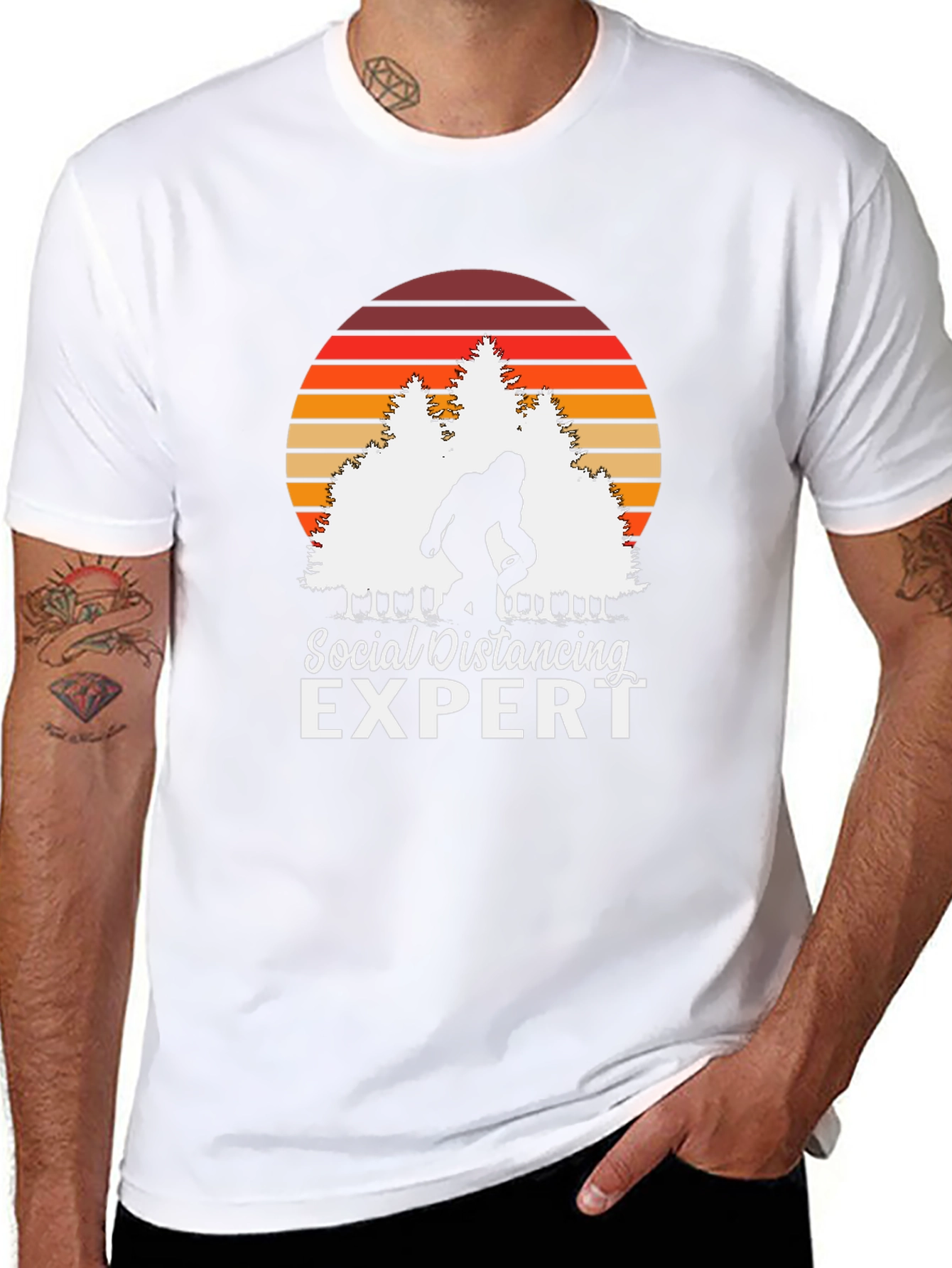Social Distancing Expert Bigfoot T-Shirt