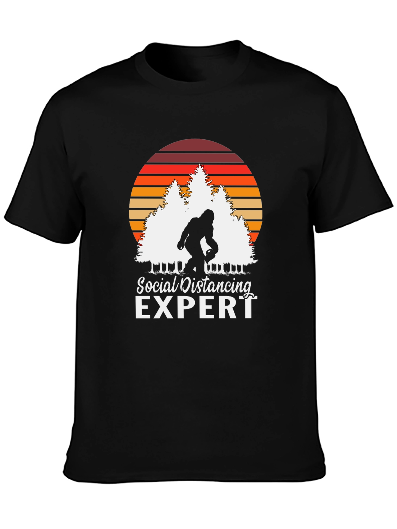Social Distancing Expert Bigfoot T-Shirt