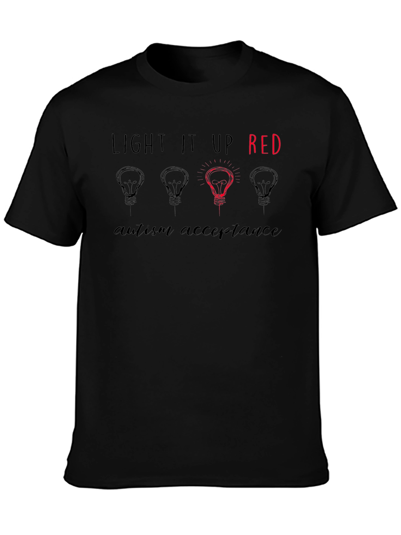 Autism Awareness Tee - Light It Up Red