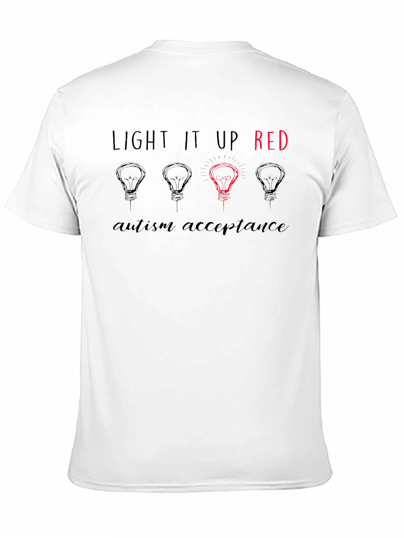 Autism Awareness Tee - Light It Up Red