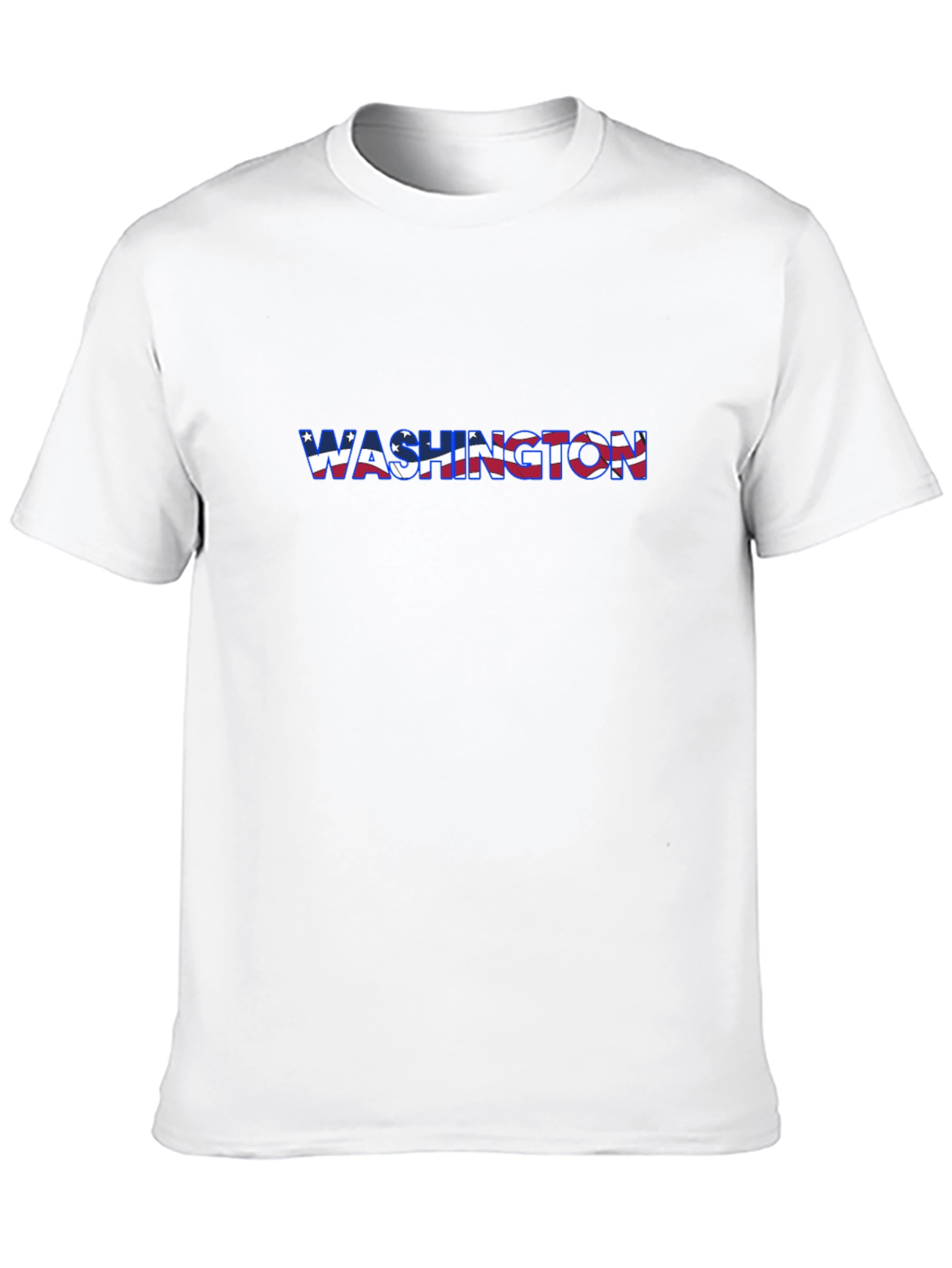 Washington Flag Graphic Black T-Shirt