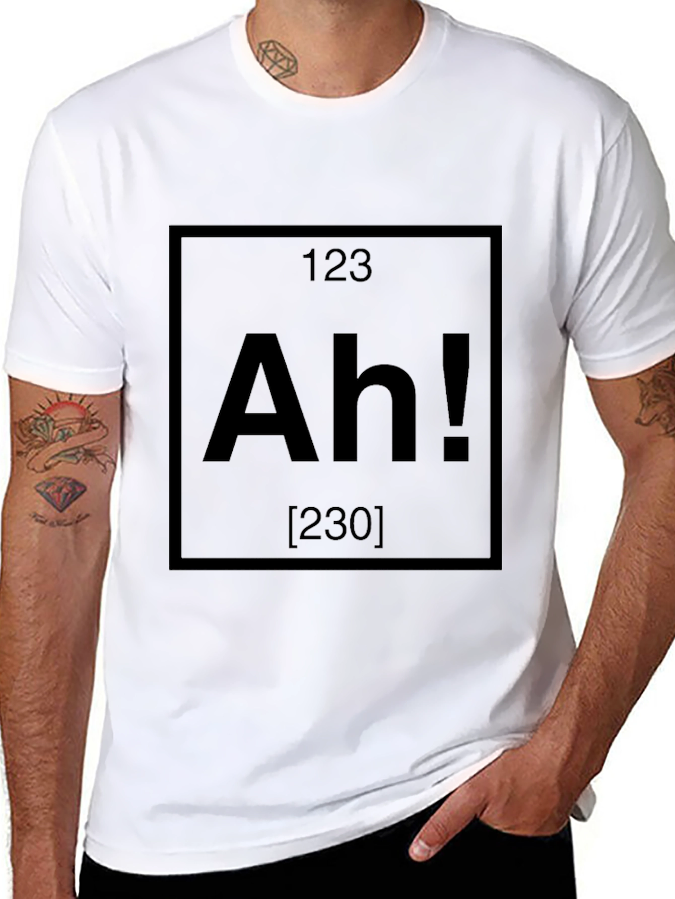 Ah! Periodic Table Inspired Funny Graphic Tee