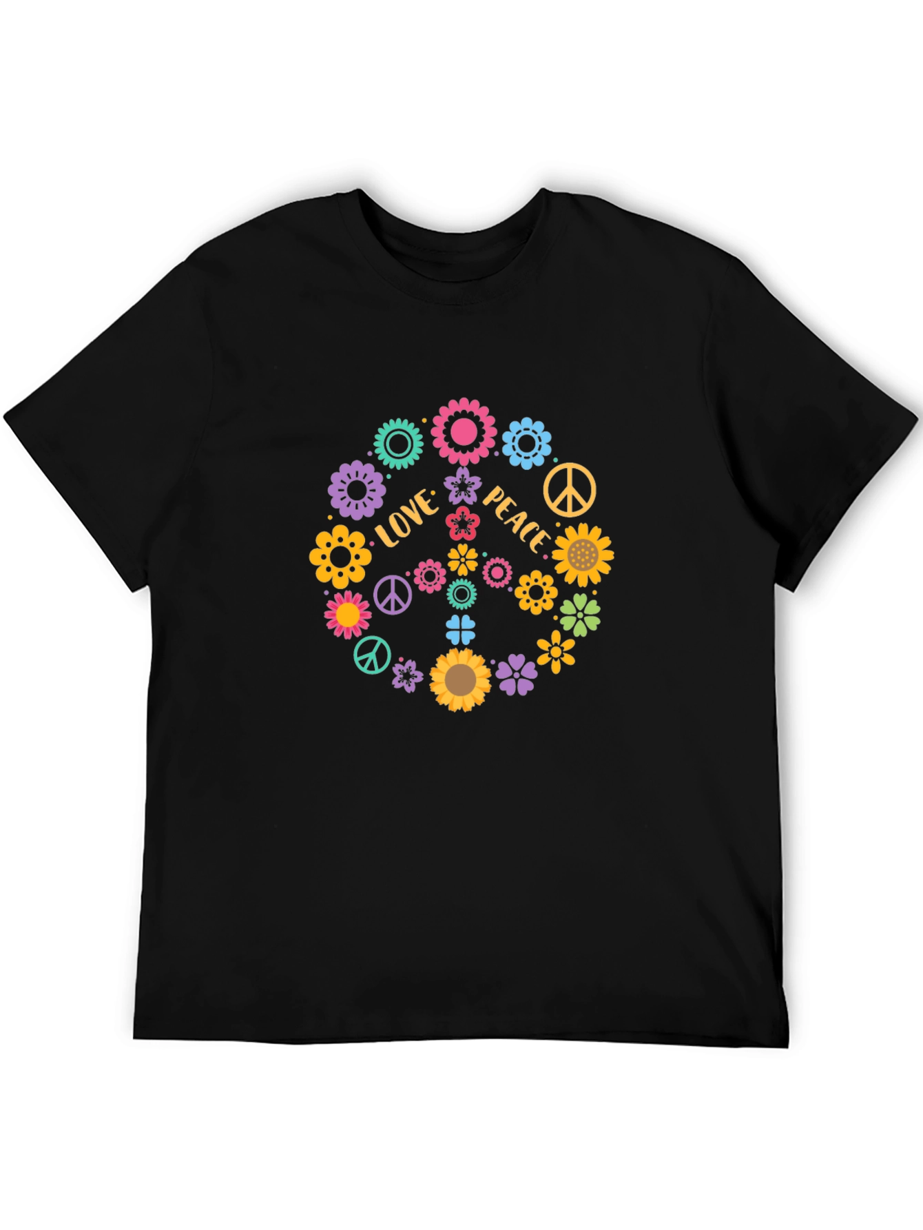 Love & Peace Floral T-Shirt