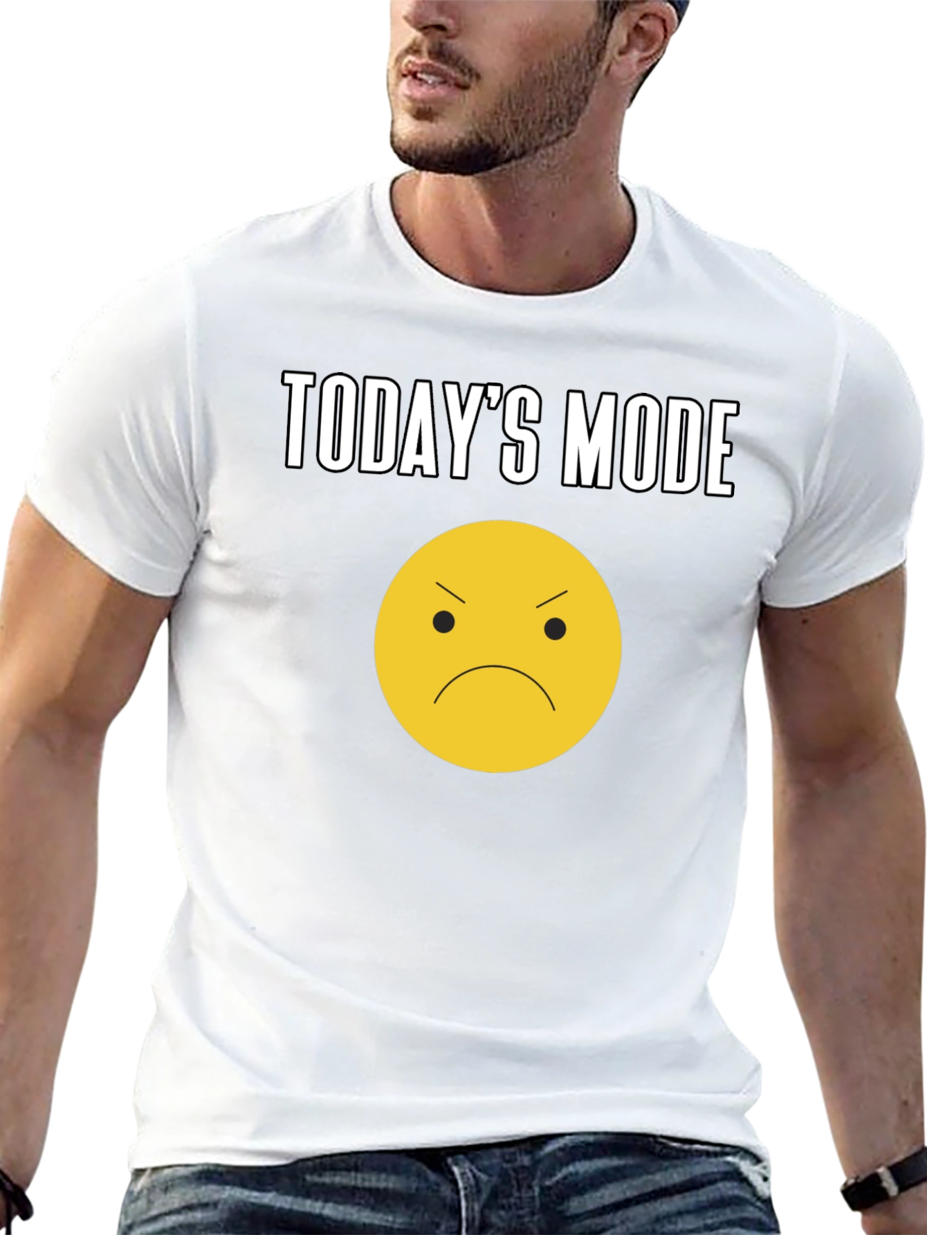Todays Mood Graphic Tee - Unisex Black T-Shirt
