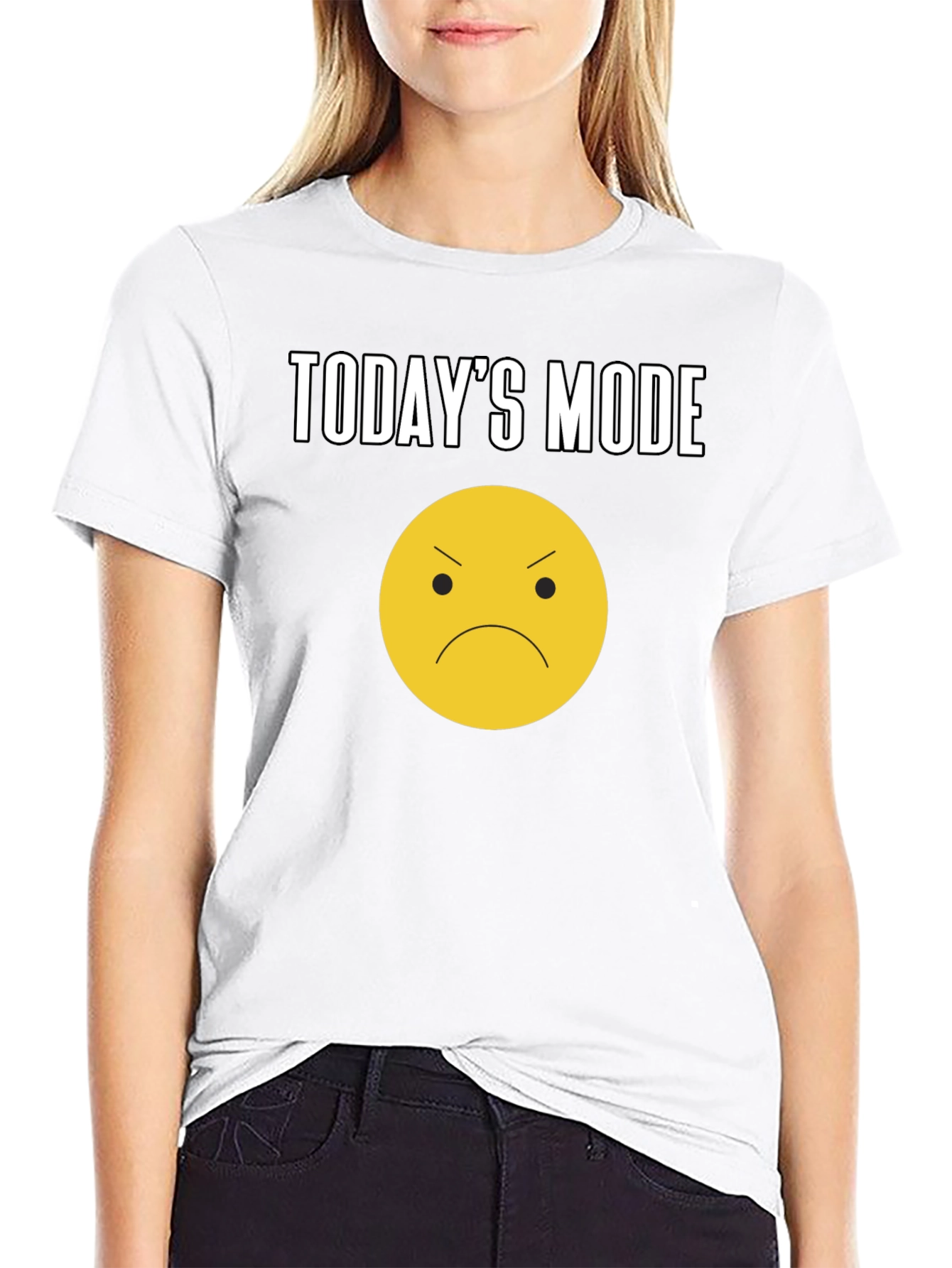 Todays Mood Graphic Tee - Unisex Black T-Shirt
