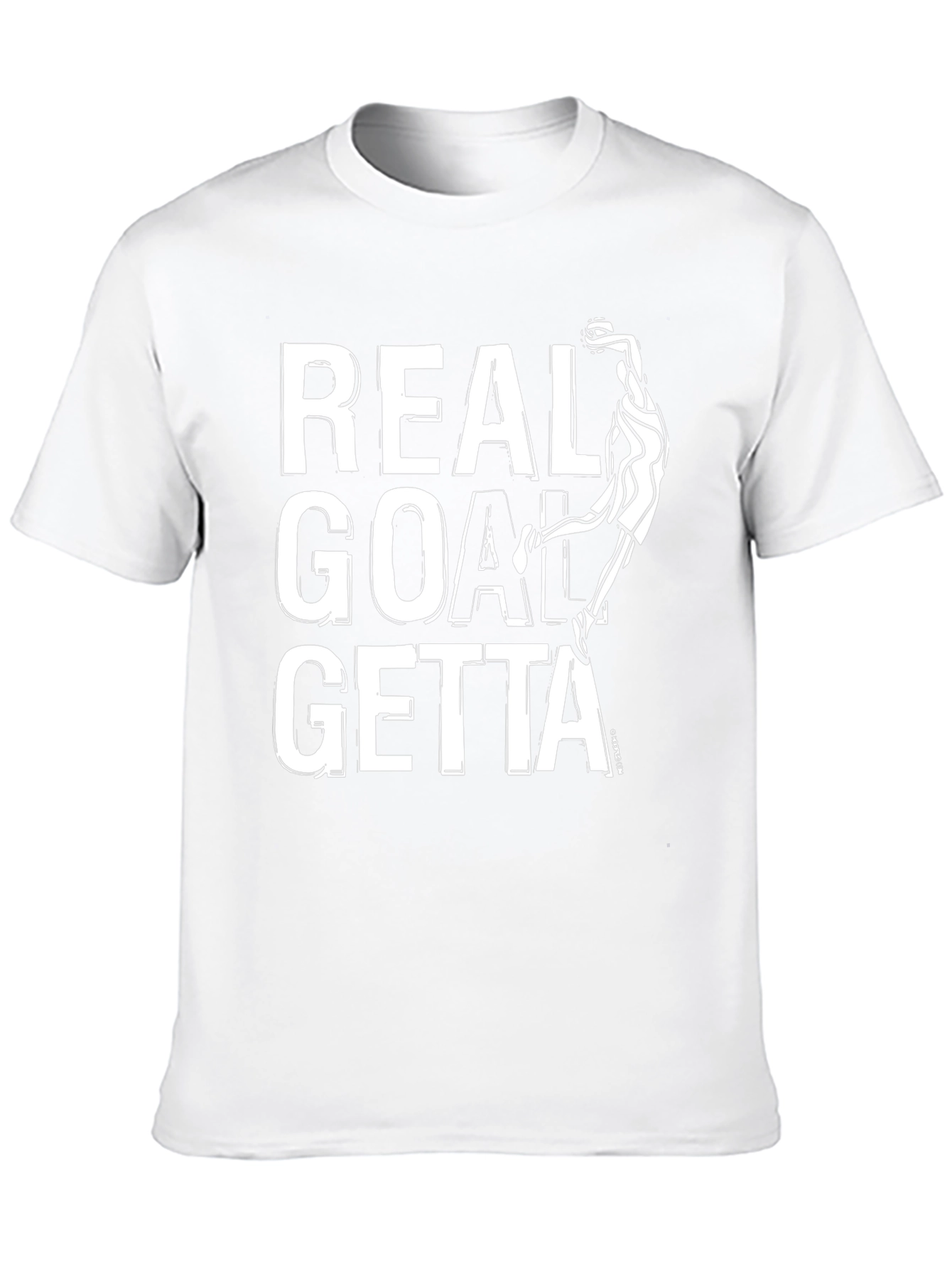Real Goal Getta Black Graphic T-Shirt