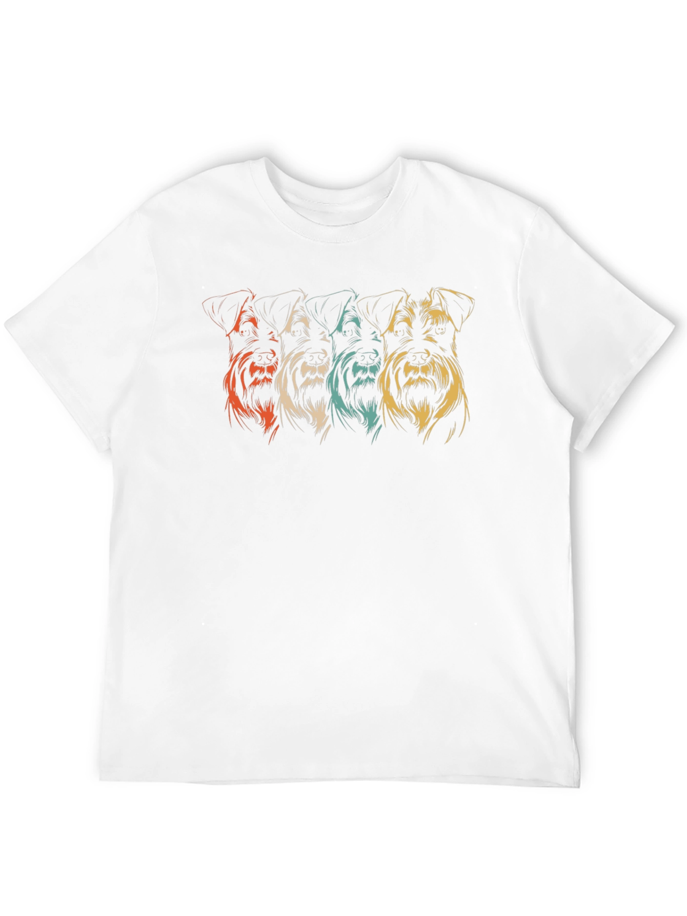 Retro Schnauzer T-Shirt - Dog Lover Gift