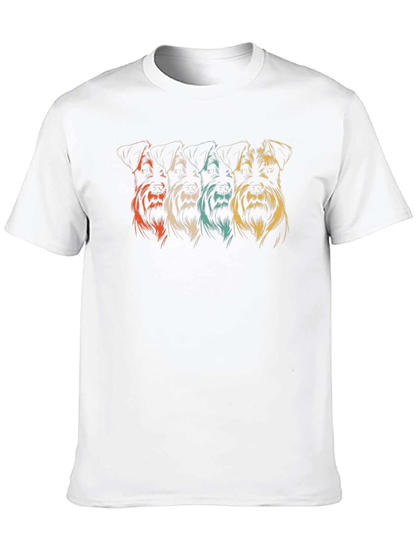 Retro Schnauzer T-Shirt - Dog Lover Gift