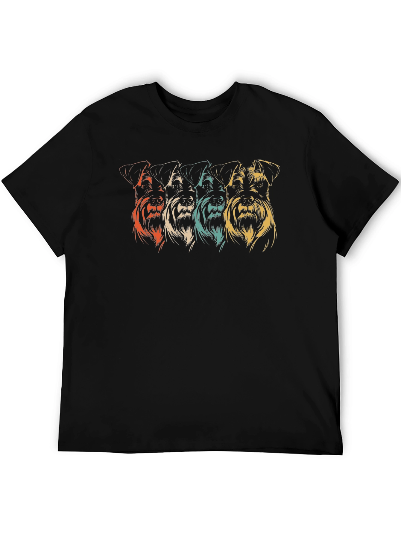 Retro Schnauzer T-Shirt - Dog Lover Gift