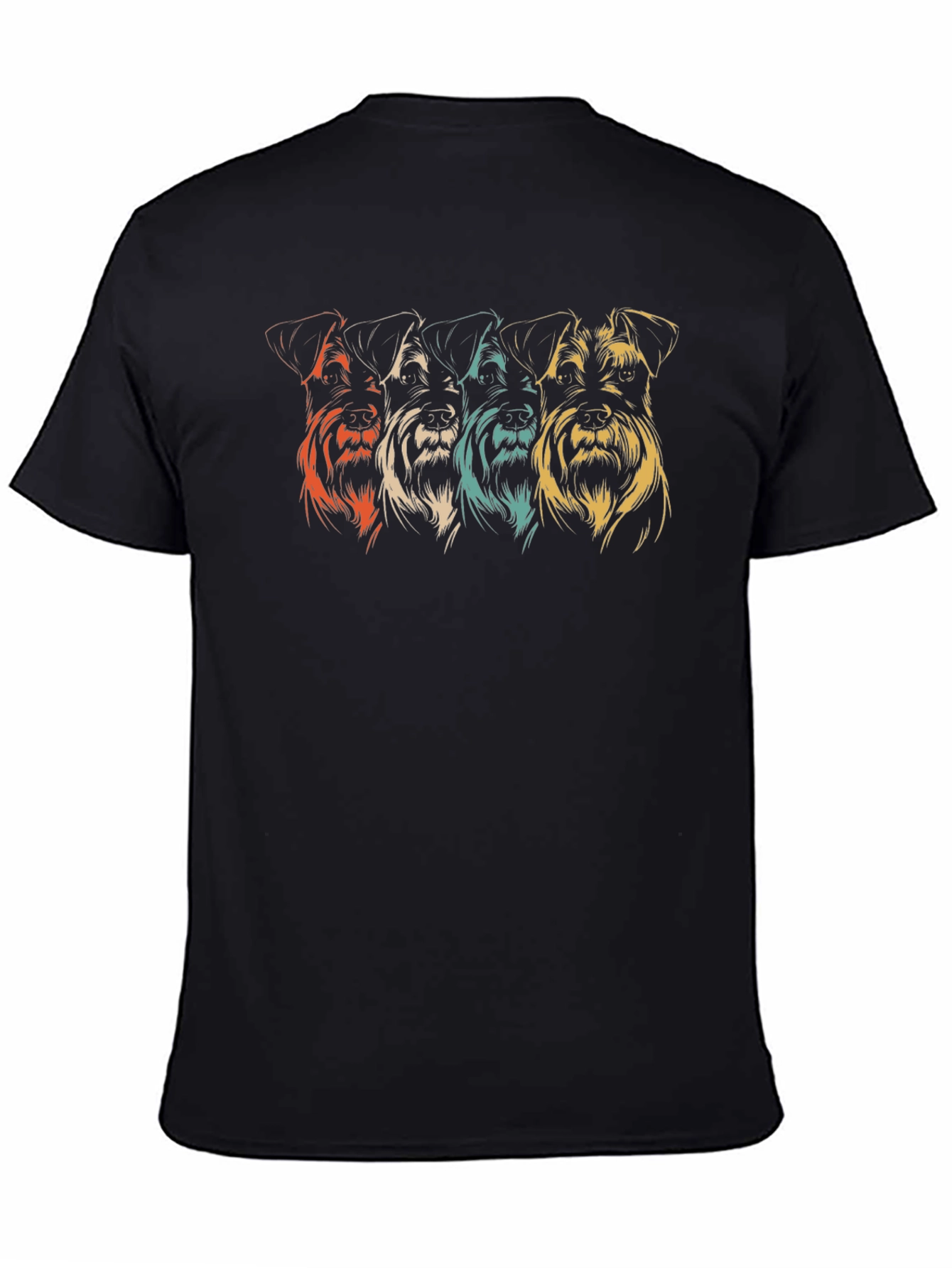 Retro Schnauzer T-Shirt - Dog Lover Gift