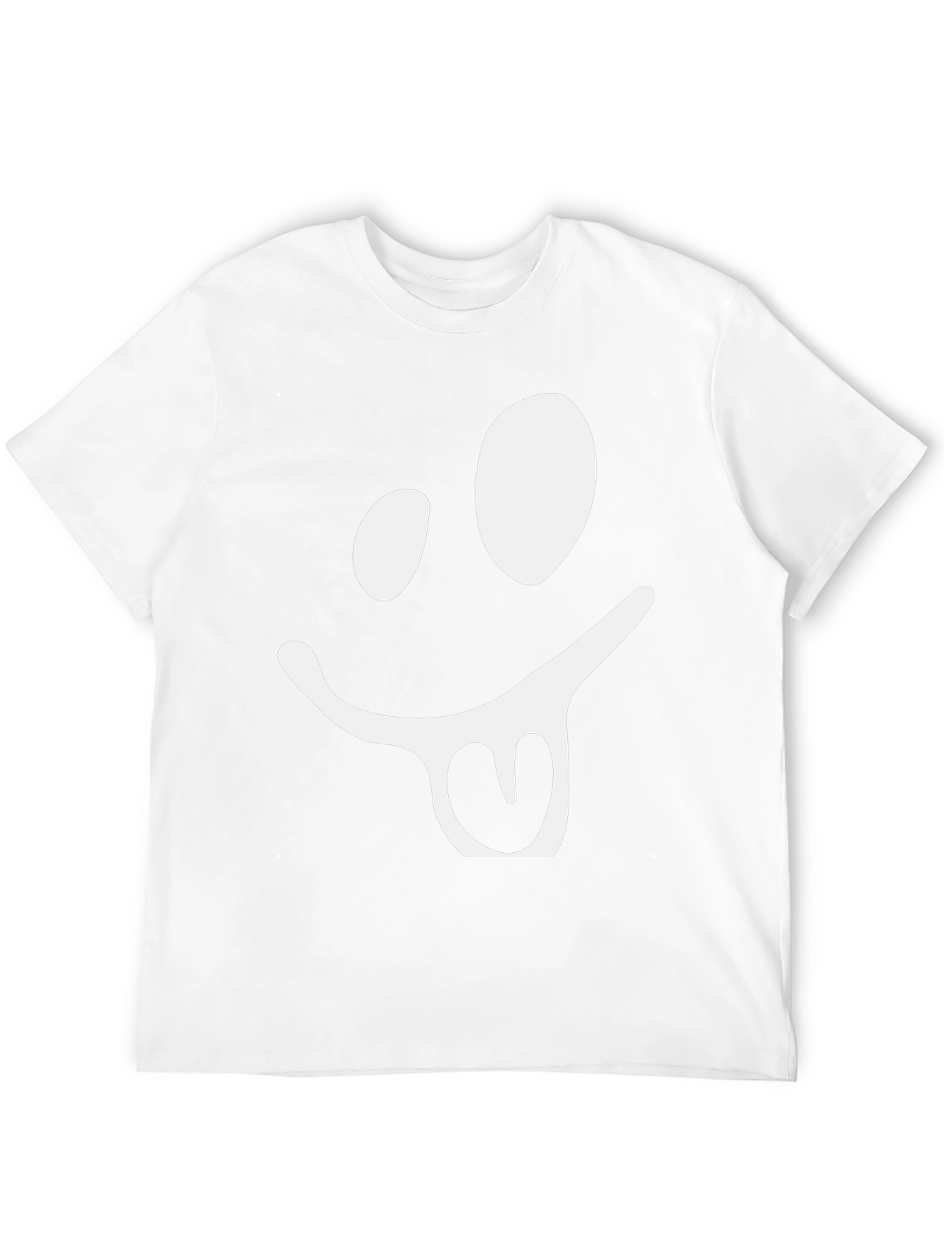 Funny Face Graphic Tee - Black Cotton T-Shirt