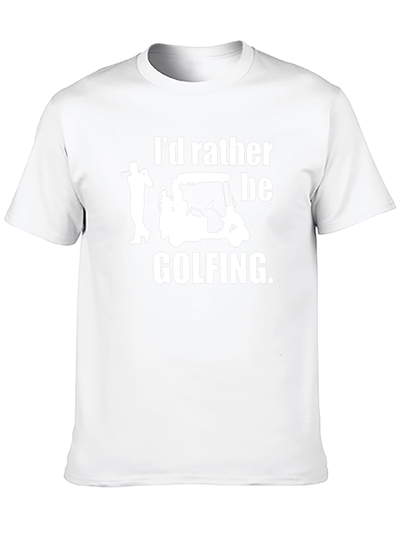 Id Rather Be Golfing Black T-Shirt