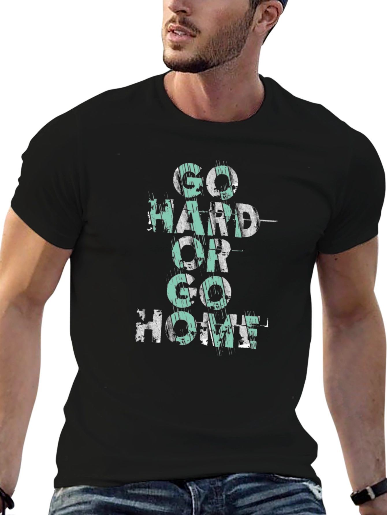 Go Hard Or Go Home Graphic T-Shirt