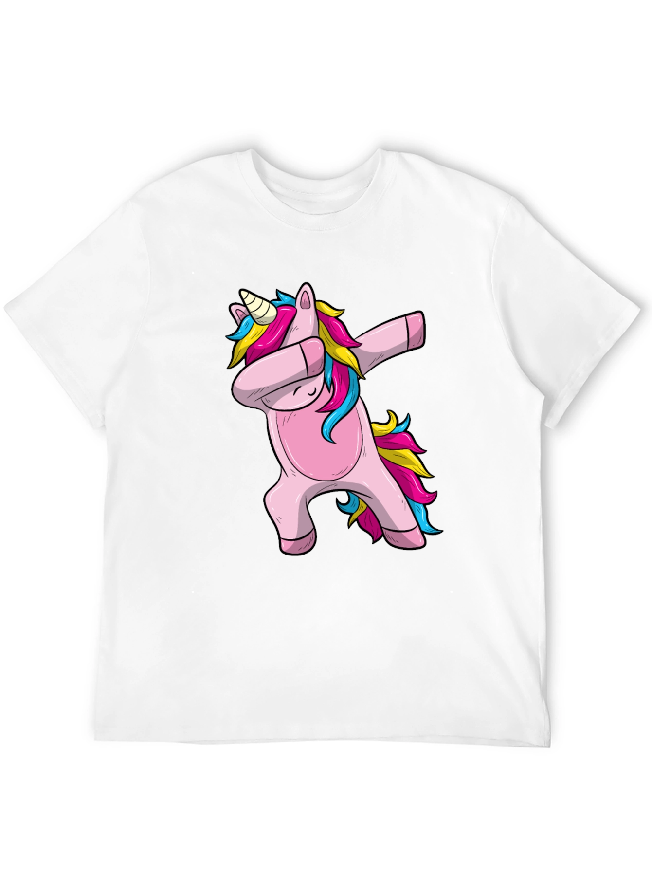 Dabbing Unicorn Graphic Tee - Black