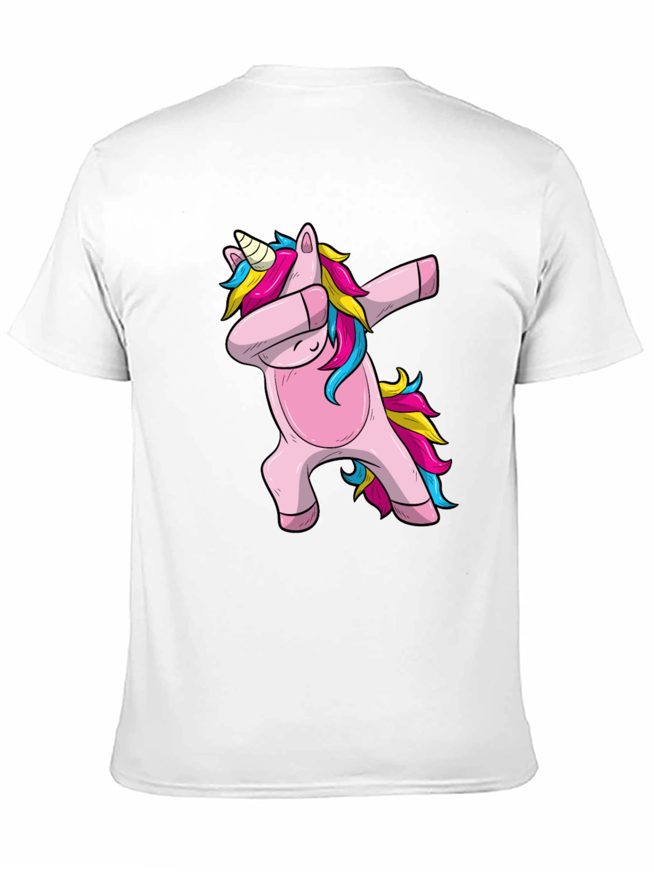 Dabbing Unicorn Graphic Tee - Black