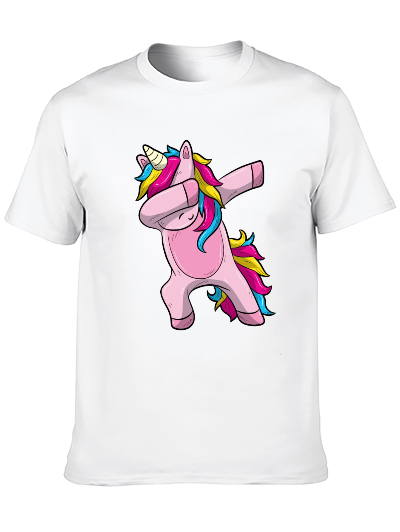 Dabbing Unicorn Graphic Tee - Black