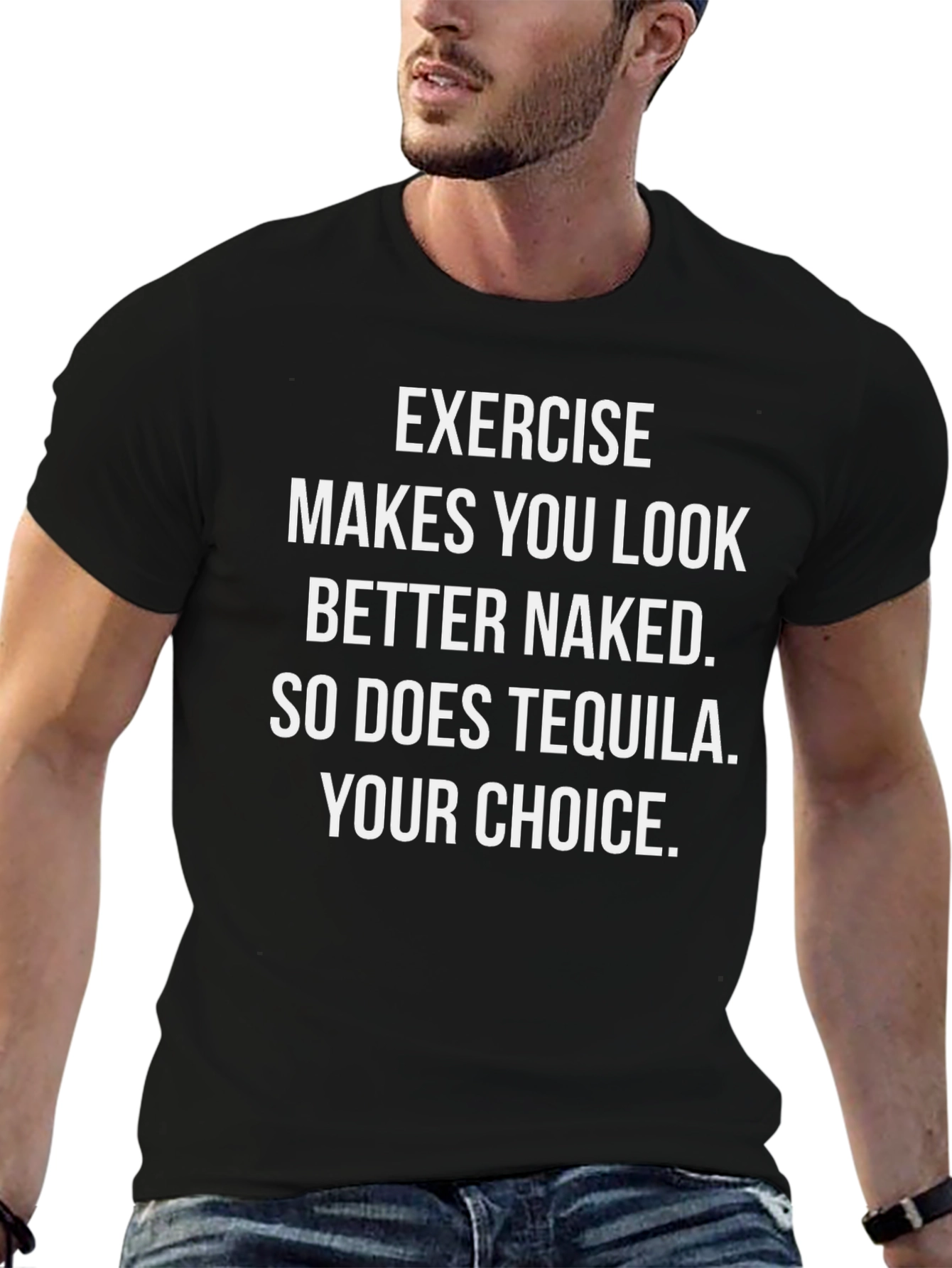 Exercise & Tequila Graphic Tee - Your Choice!
