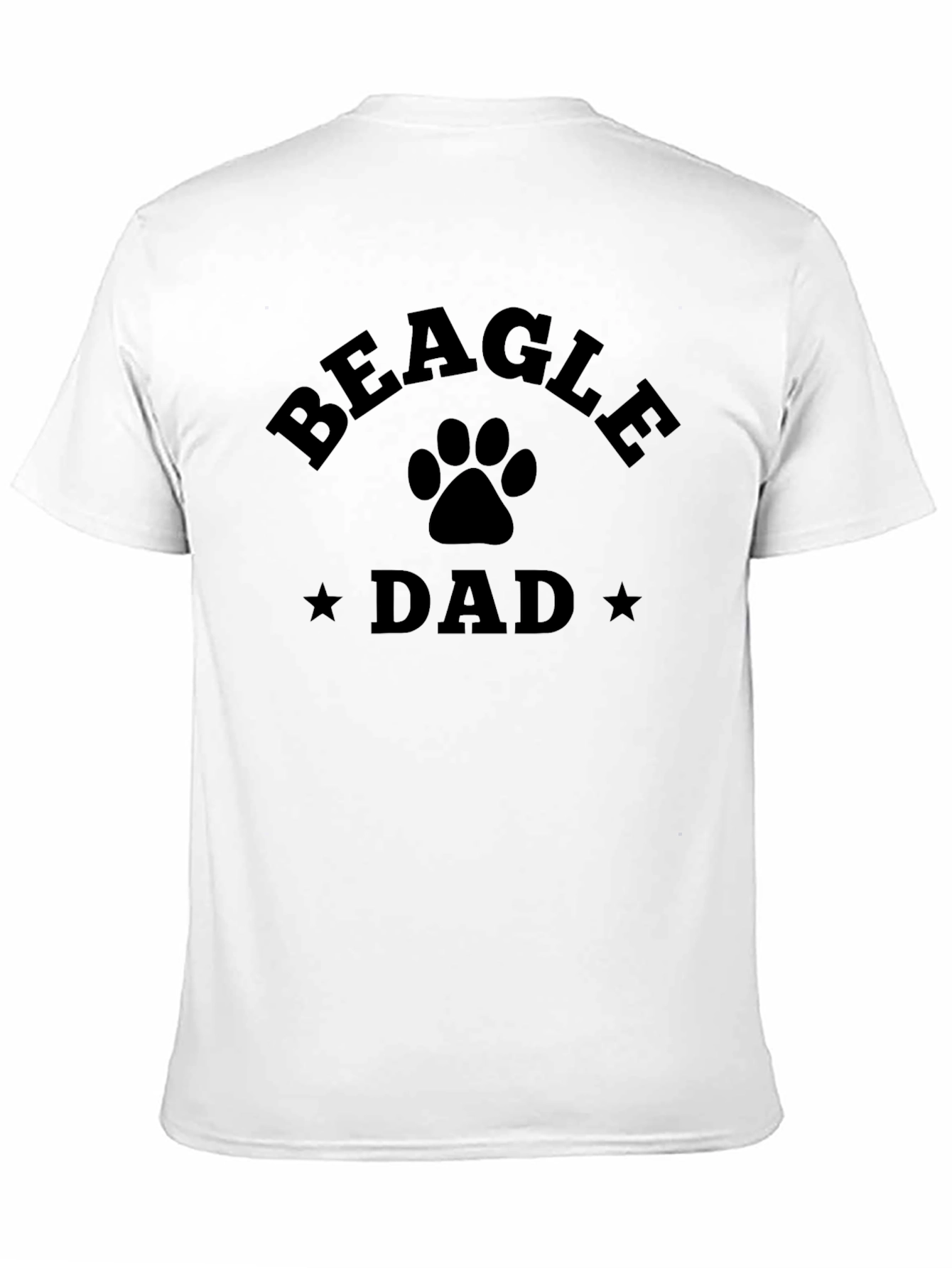 Beagle Dad Black Graphic Tee