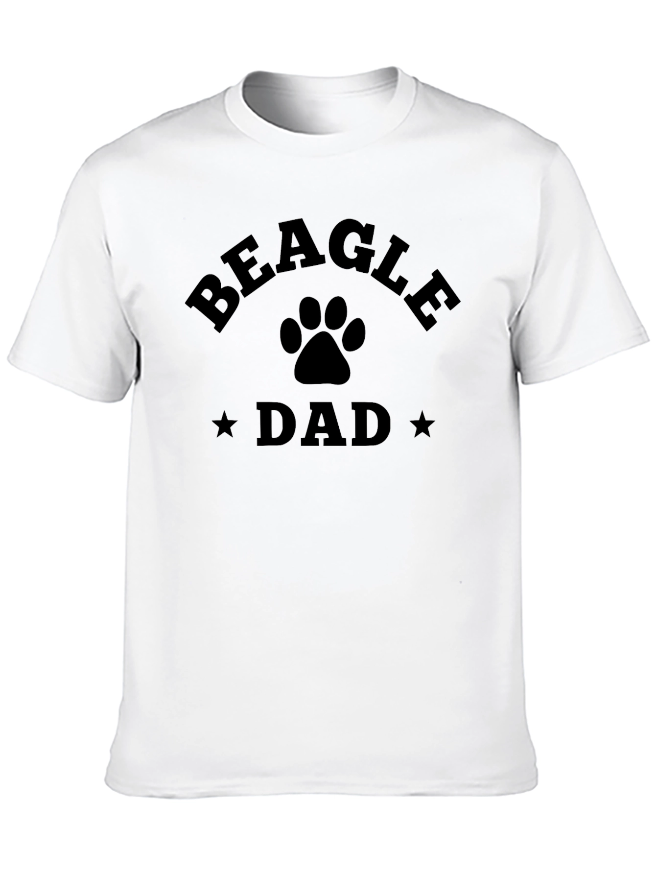 Beagle Dad Black Graphic Tee