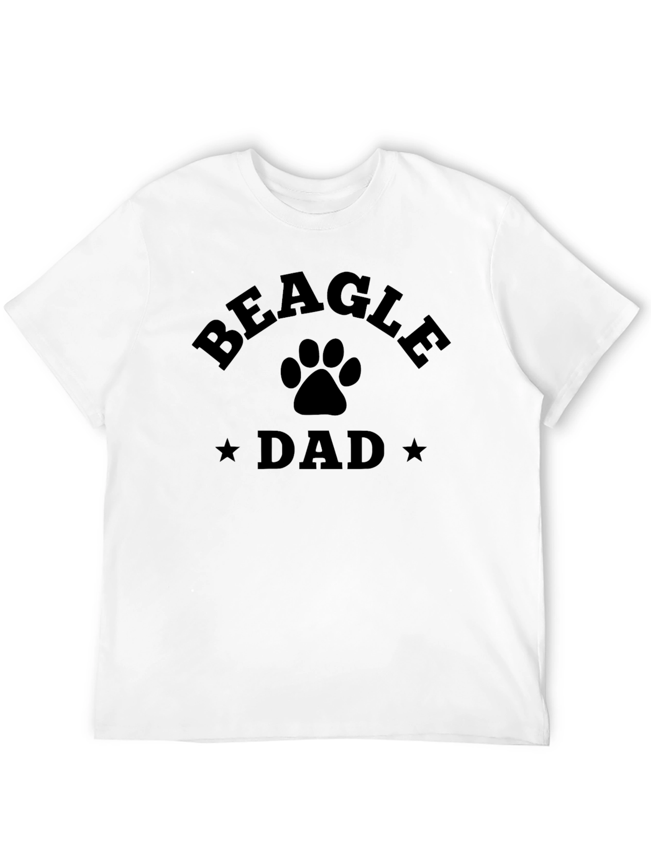 Beagle Dad Black Graphic Tee