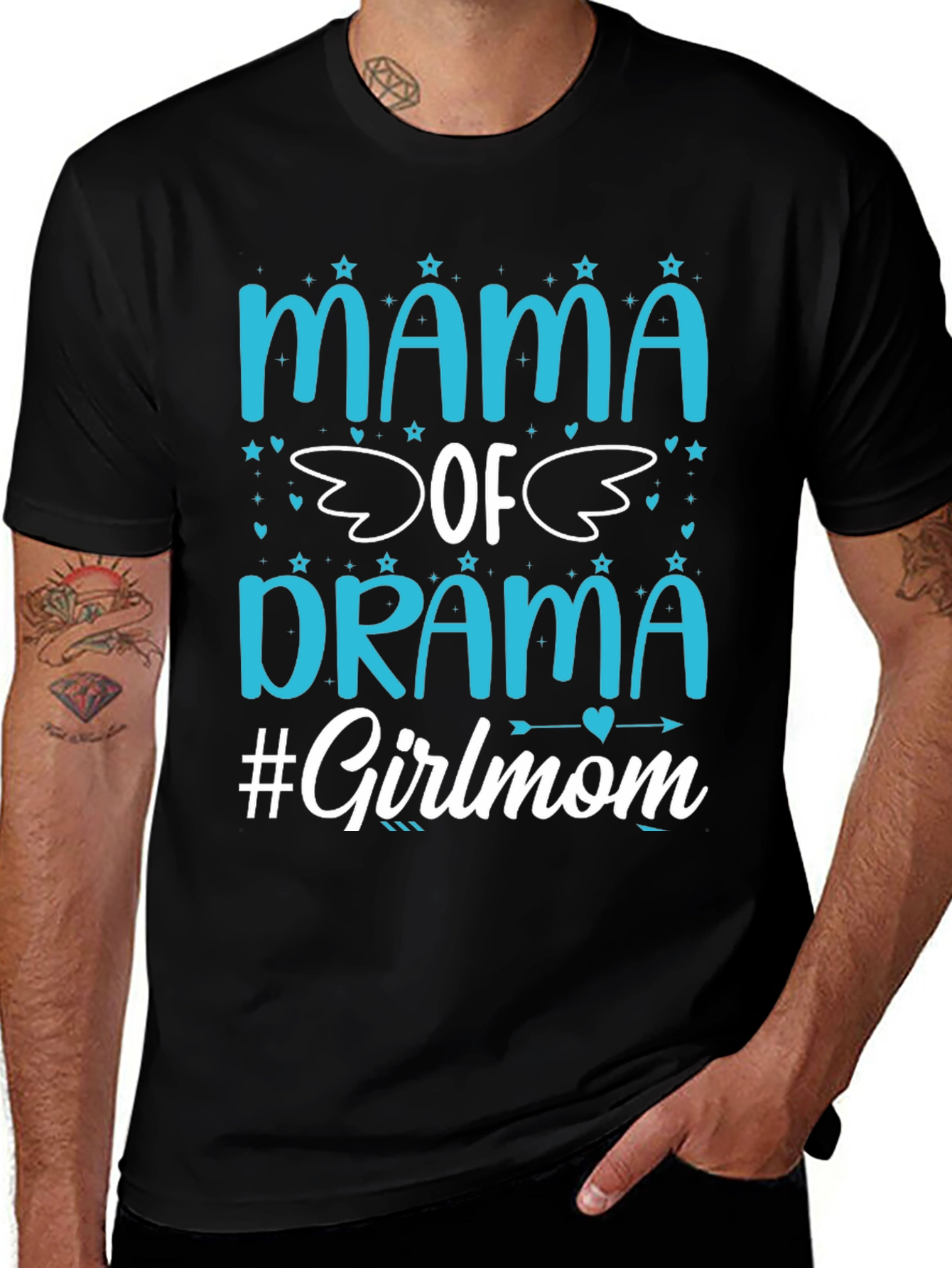 Mama of Drama #Girlmom Graphic Tee