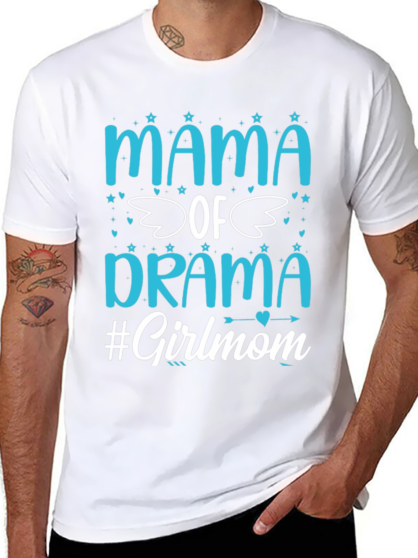Mama of Drama #Girlmom Graphic Tee