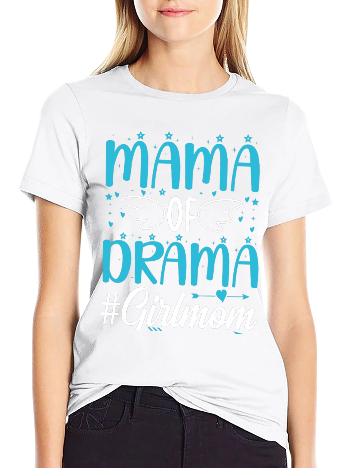 Mama of Drama #Girlmom Graphic Tee