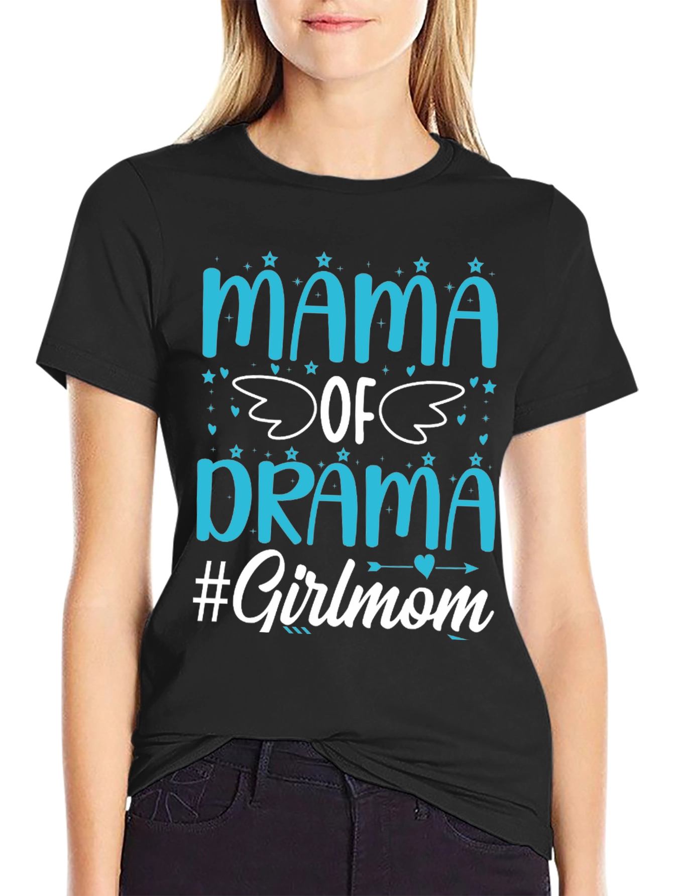 Mama of Drama #Girlmom Graphic Tee