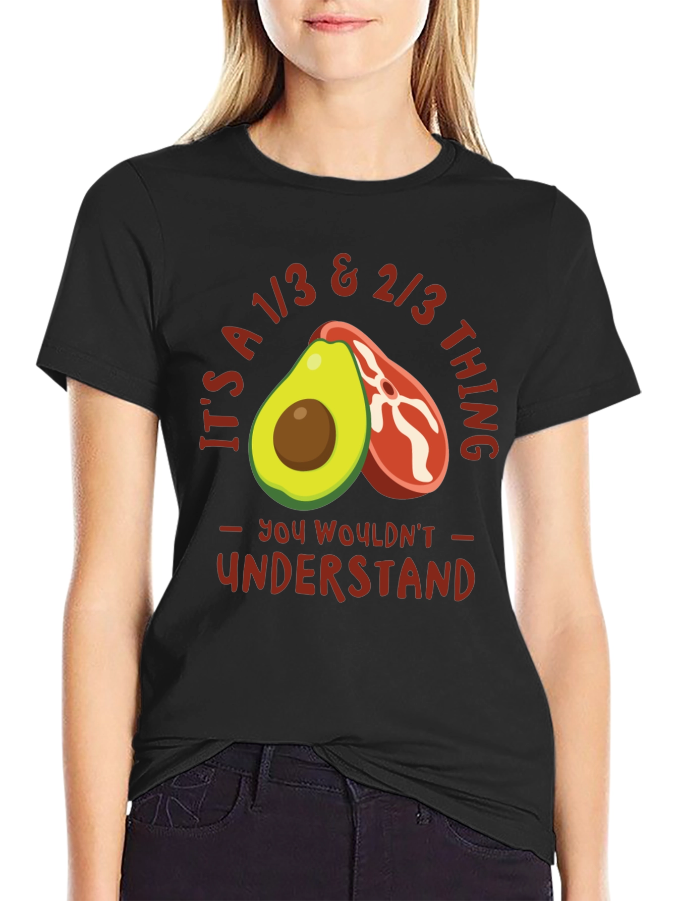 1/3 & 2/3 Avocado Steak T-Shirt