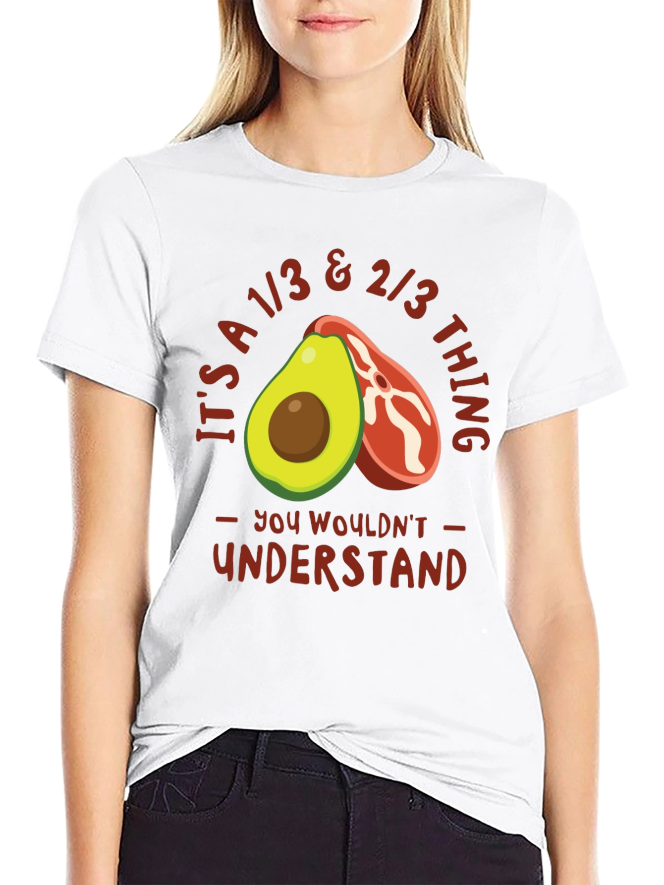 1/3 & 2/3 Avocado Steak T-Shirt