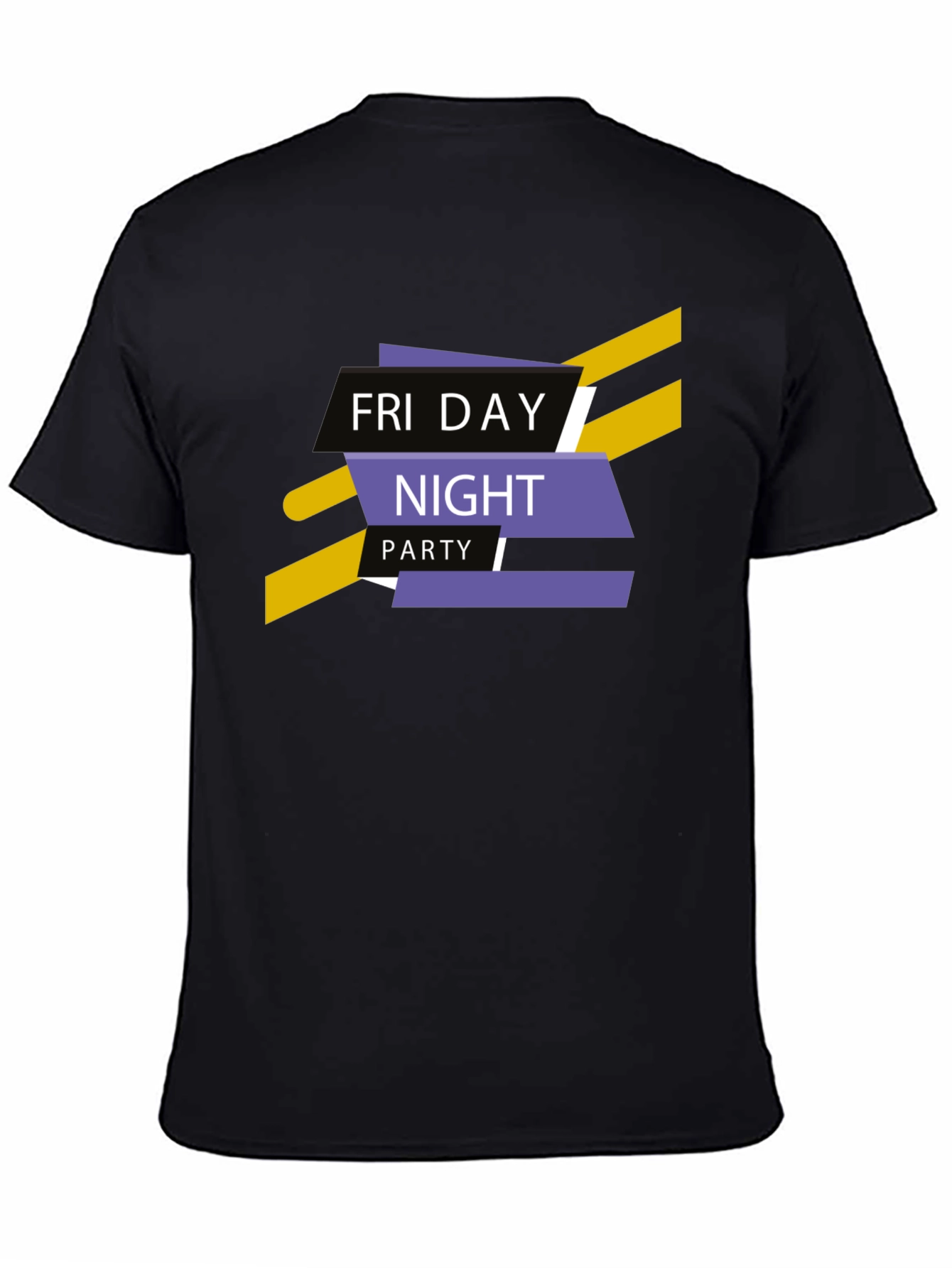 Friday Night Party Graphic Tee - Stylish Black T-Shirt