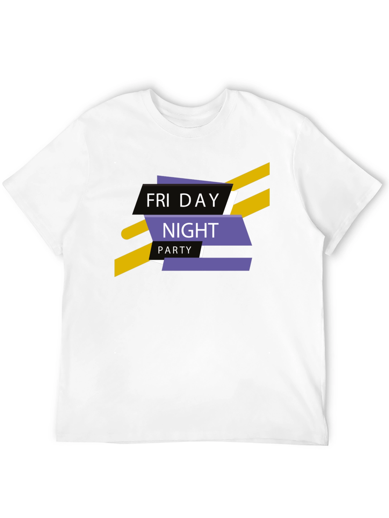 Friday Night Party Graphic Tee - Stylish Black T-Shirt