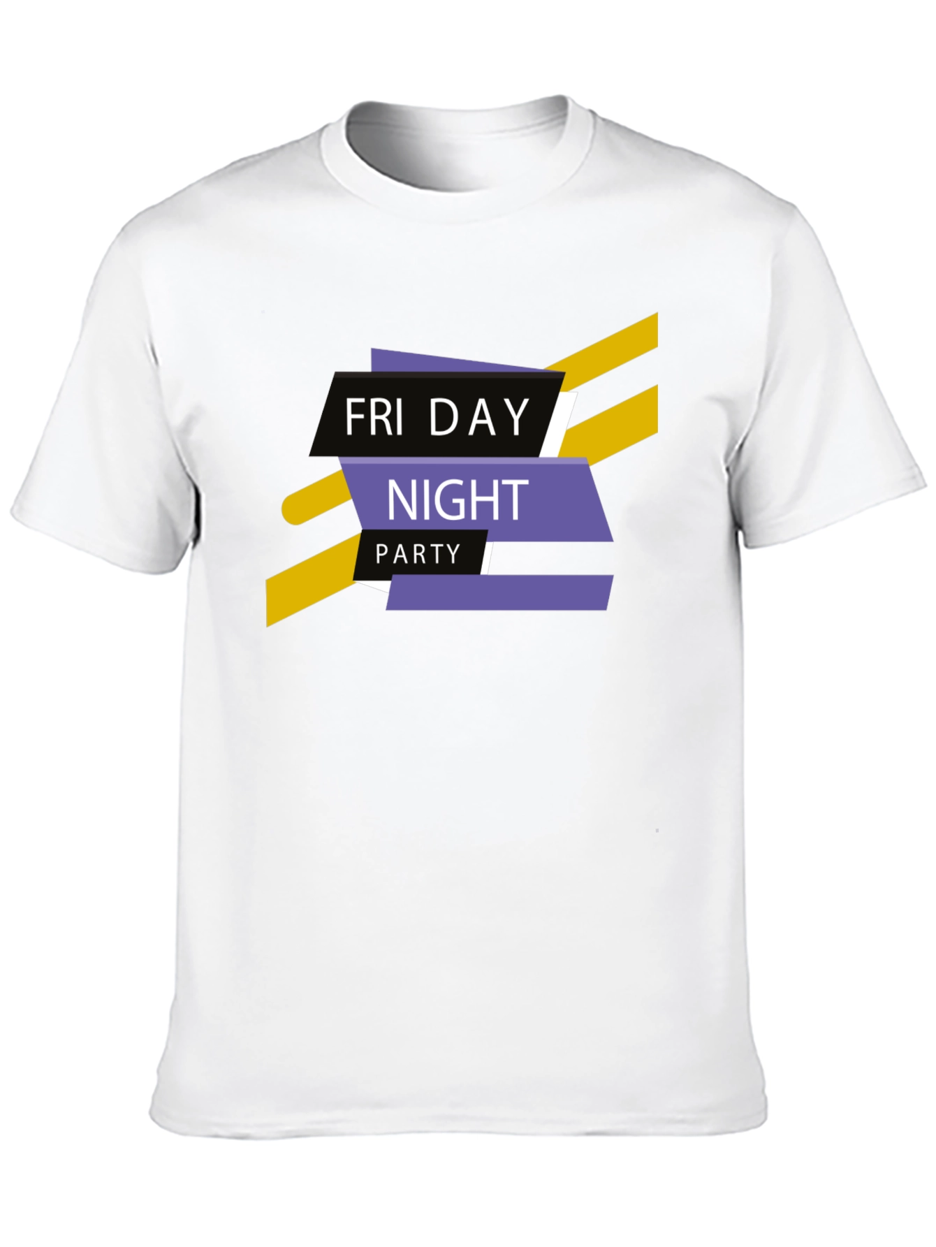 Friday Night Party Graphic Tee - Stylish Black T-Shirt