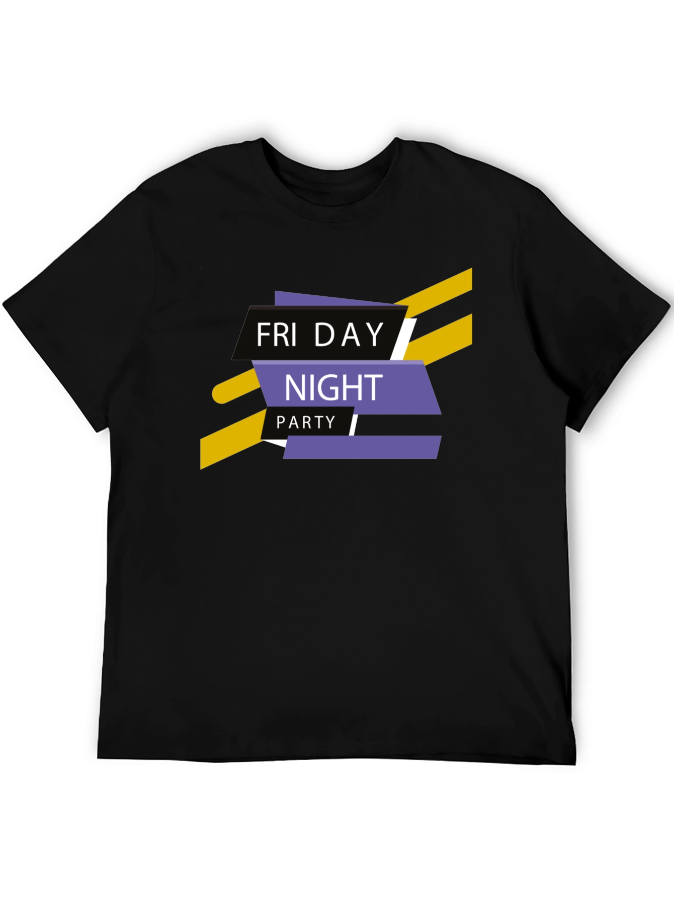 Friday Night Party Graphic Tee - Stylish Black T-Shirt