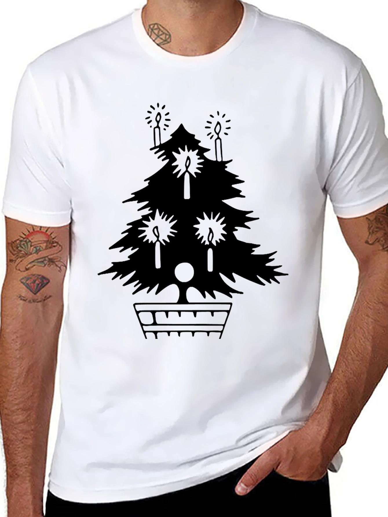 Festive Holiday Tree Graphic Tee